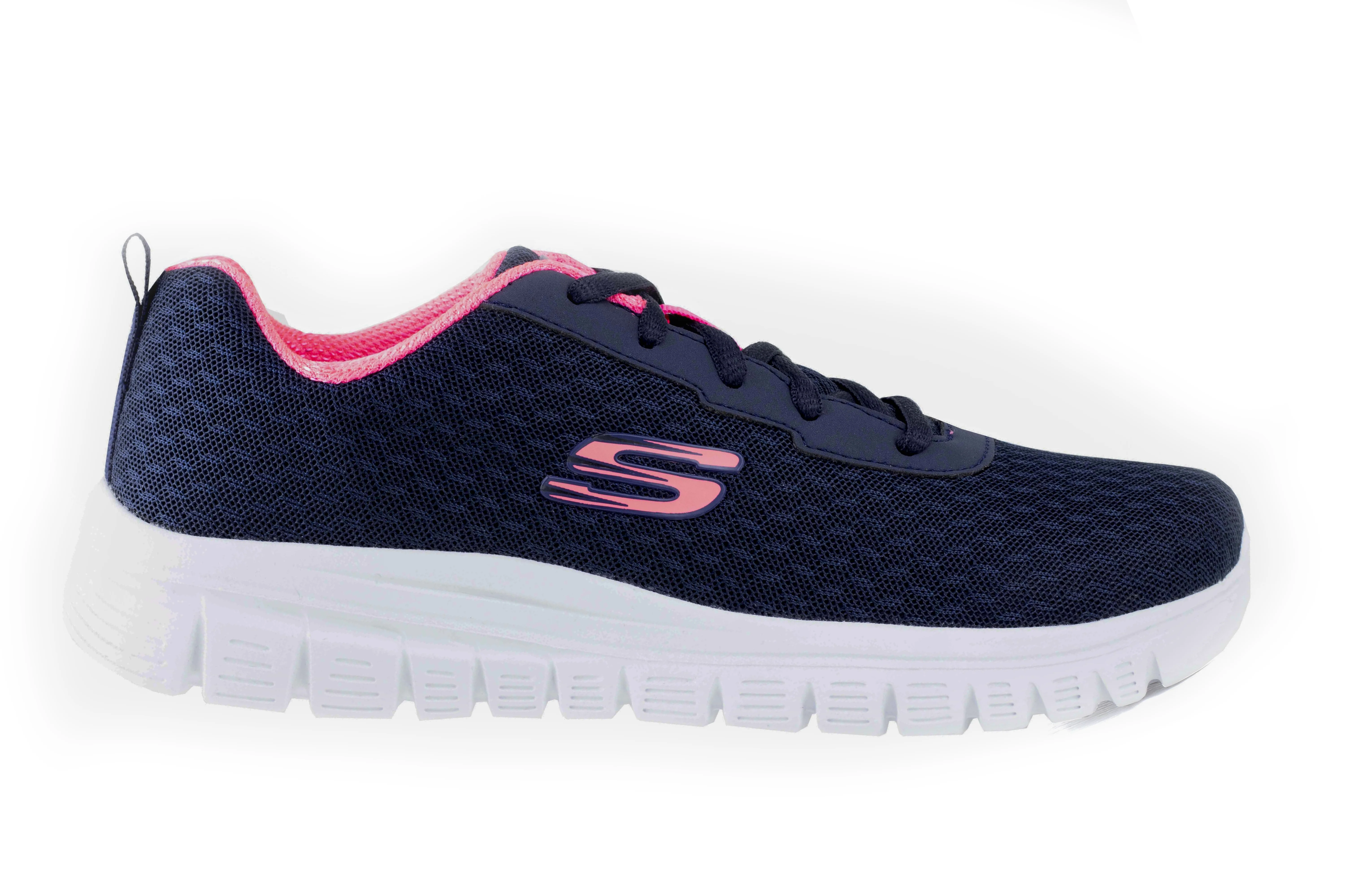 Tenis Skechers Sport Graceful Dama 896028 Marino Coral