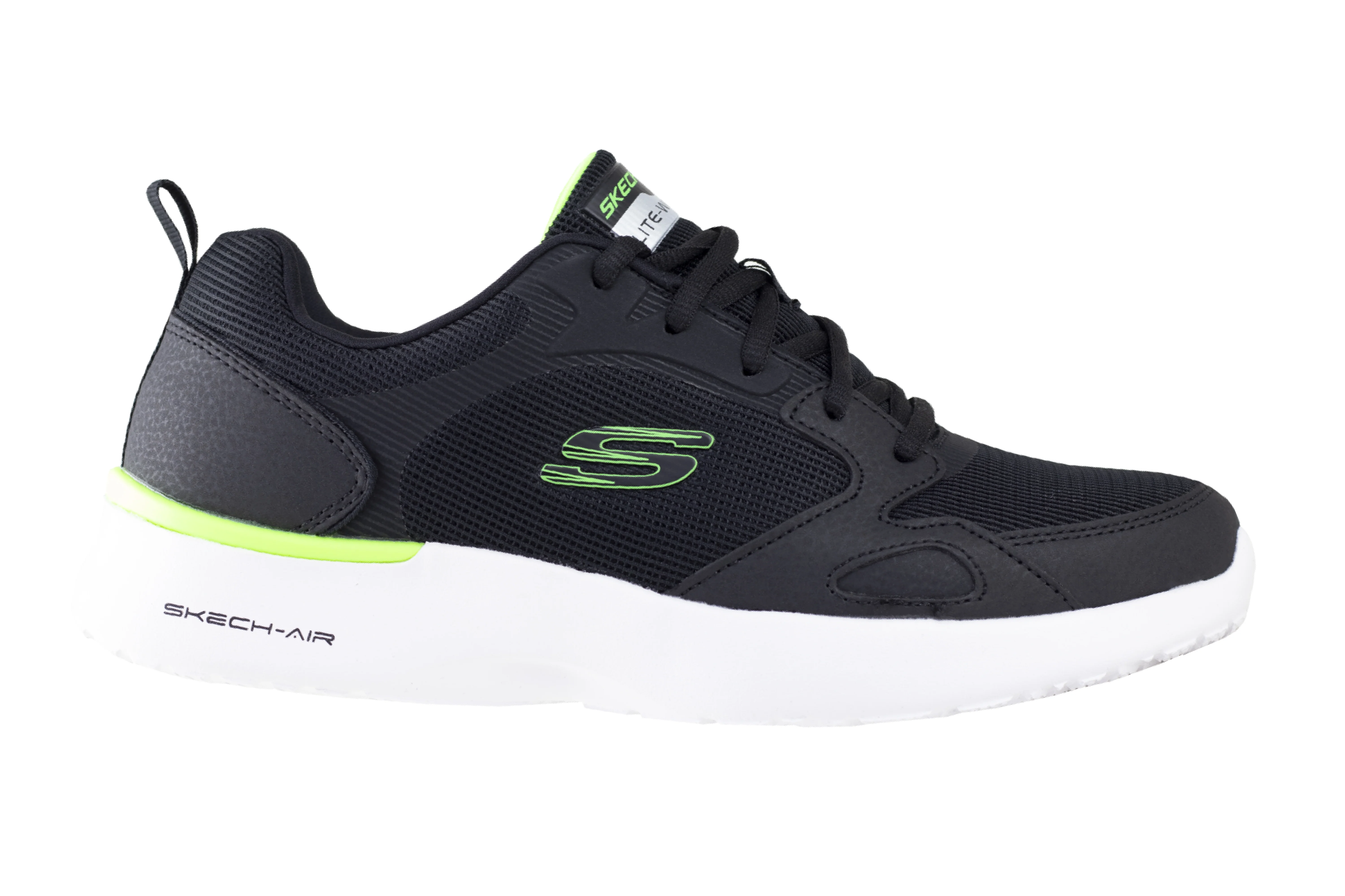 Tenis Skechers Skech-Air Dynamight Venturik Caballero 232292 Negro Limón