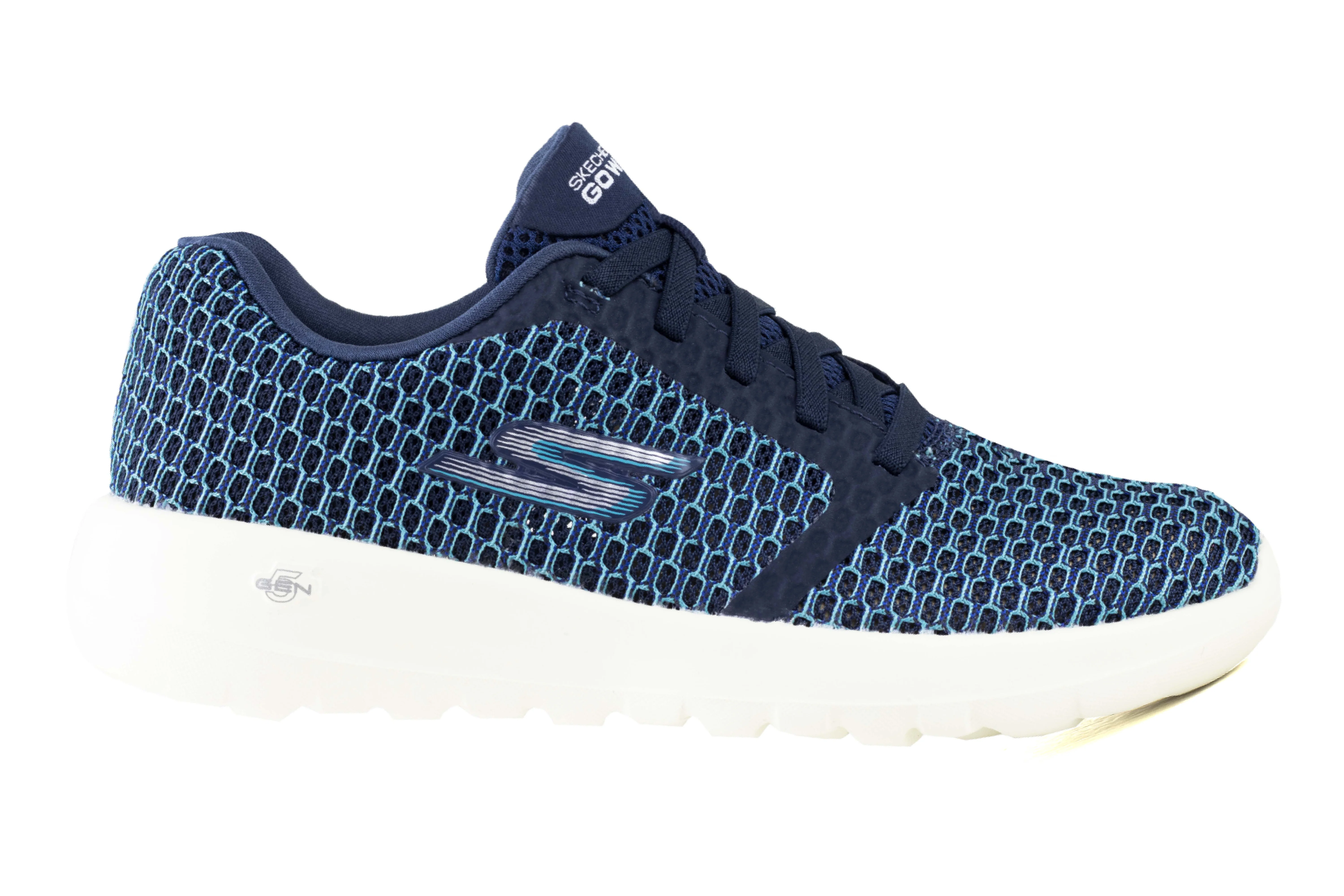 Tenis Skechers Sports Run Dama 15606x Marino Turqueza