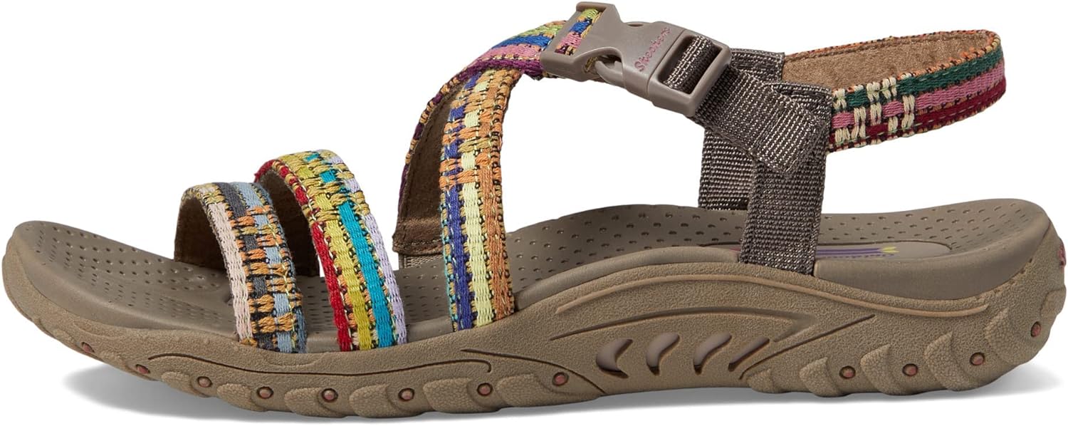 Skechers Reggae - Sew Me - Boho tejido con tiras destalonados Sandalia para Mujer