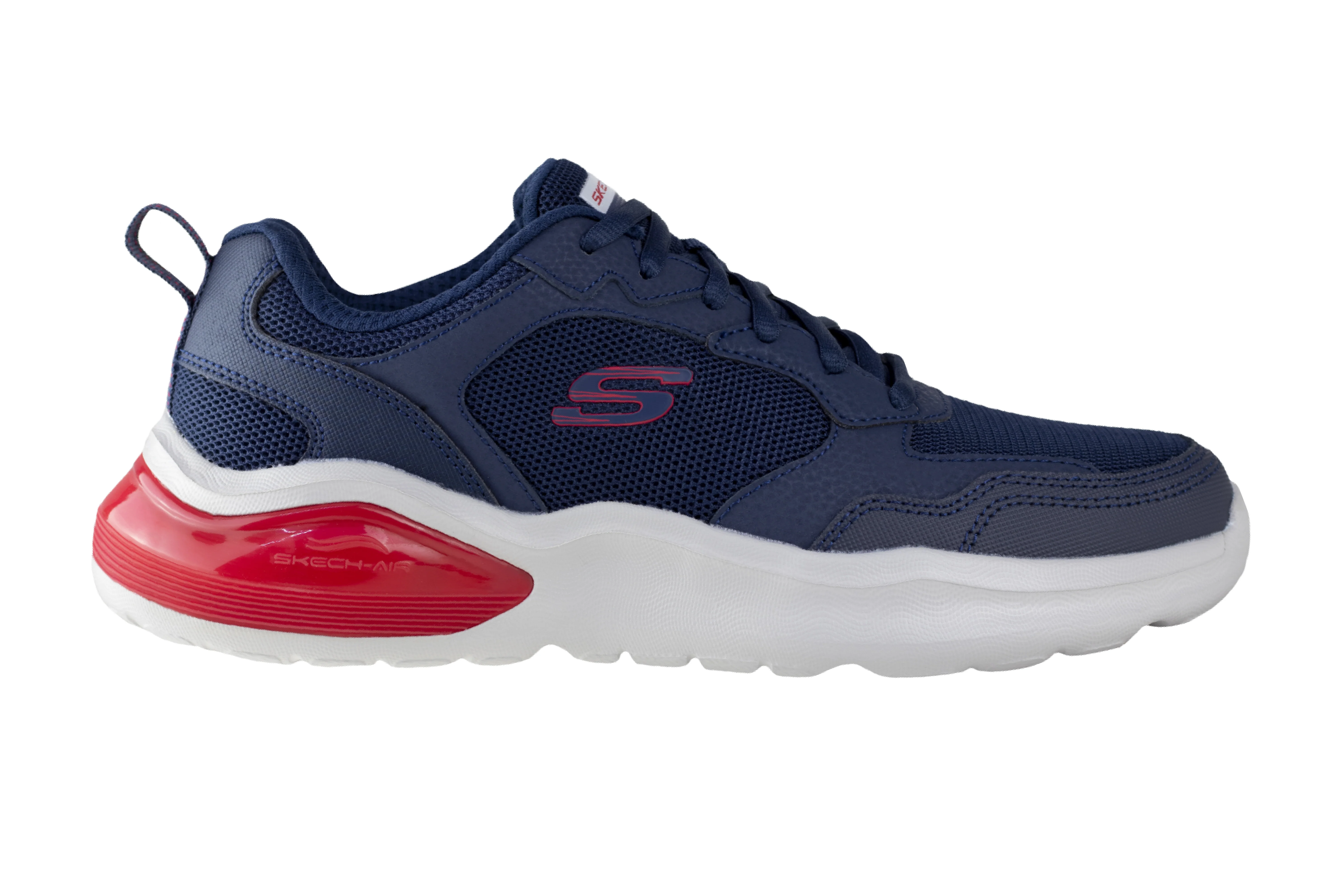 Tenis Skechers Air Cushioning Caballero 232560 Marino Rojo