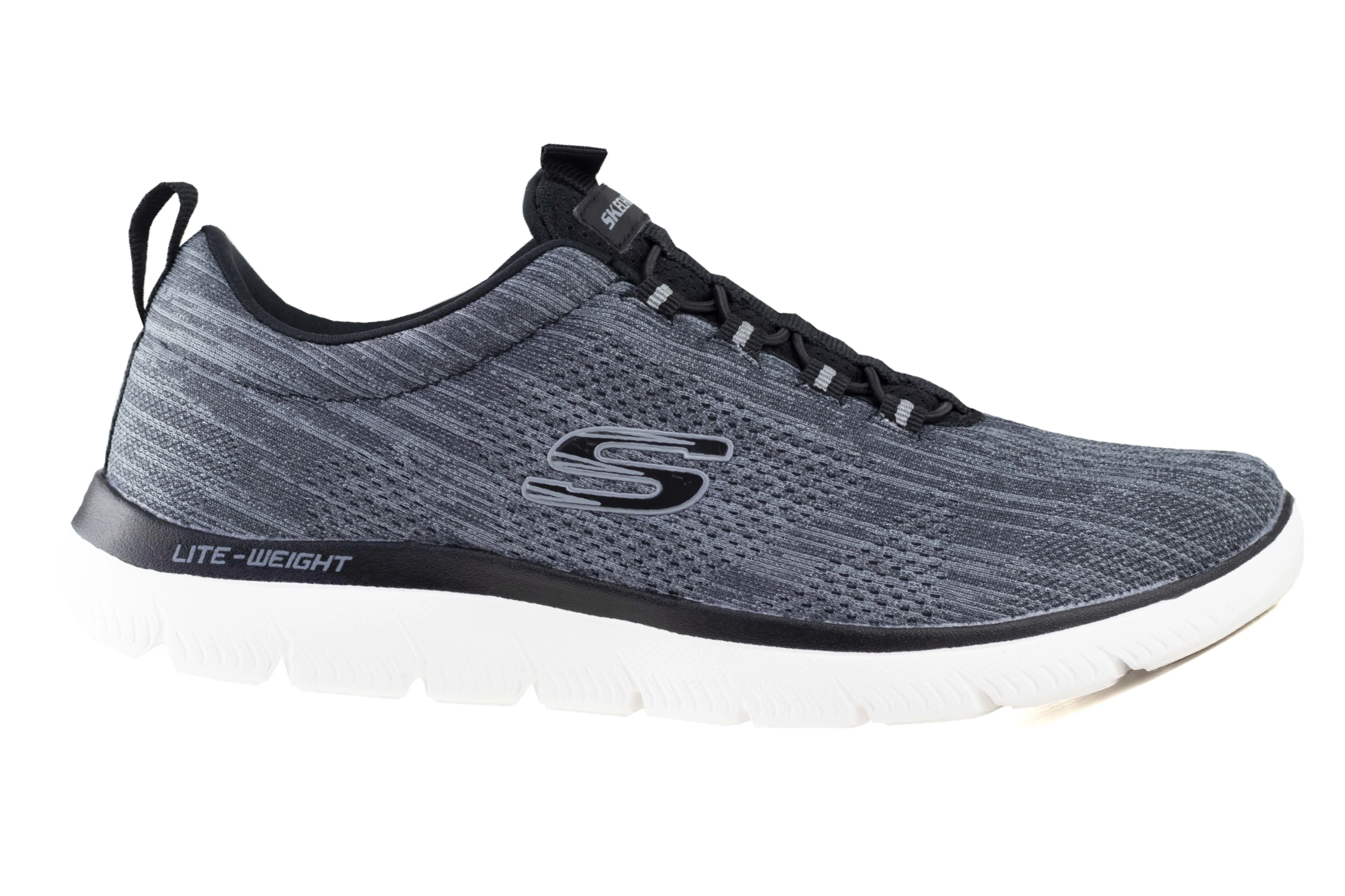 Tenis Skechers Summits Louvin Caballero 232186 Negro Blanco