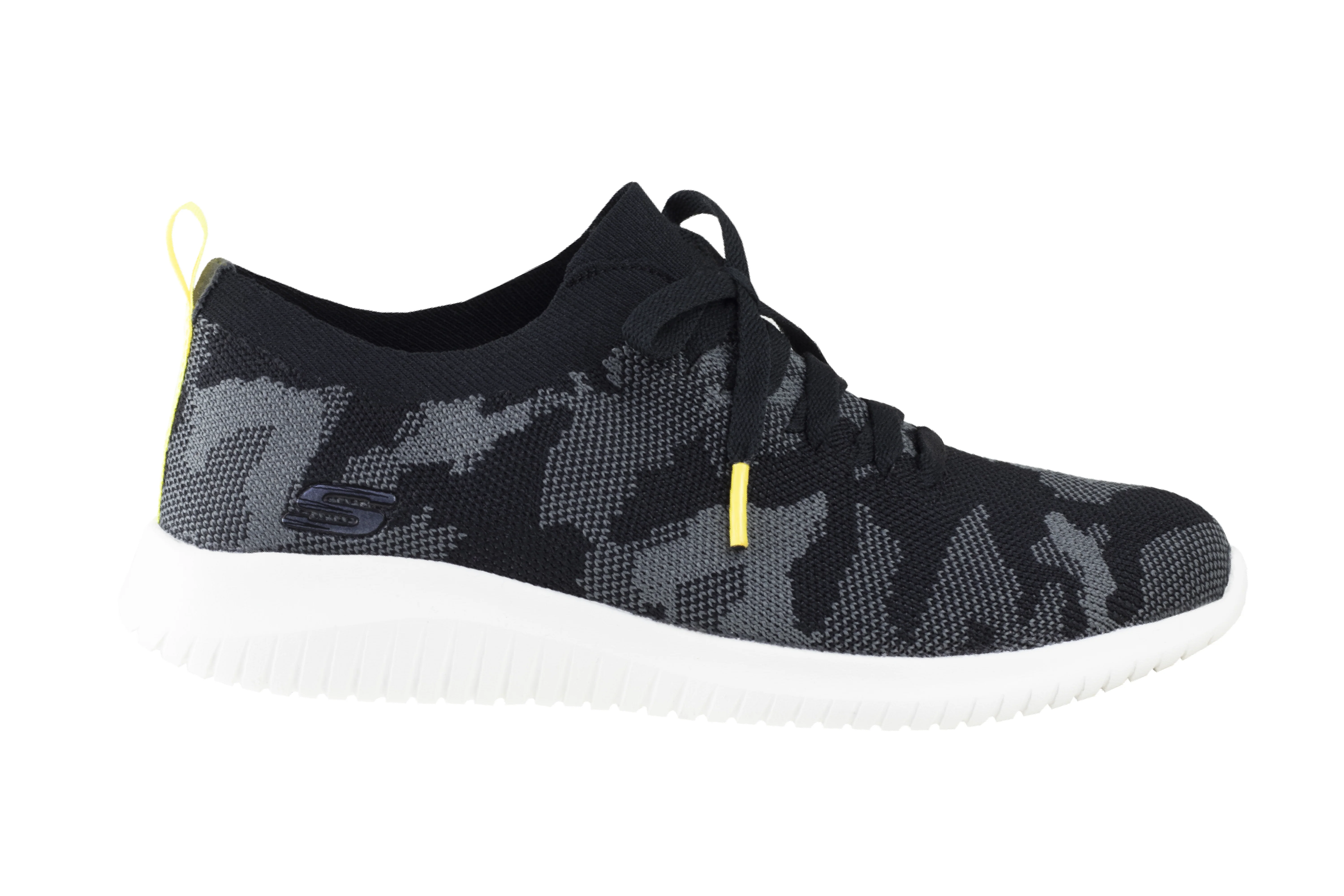 Tenis Skechers Ultra Flex Wild Pursue  Dama 149029 Negro Gris