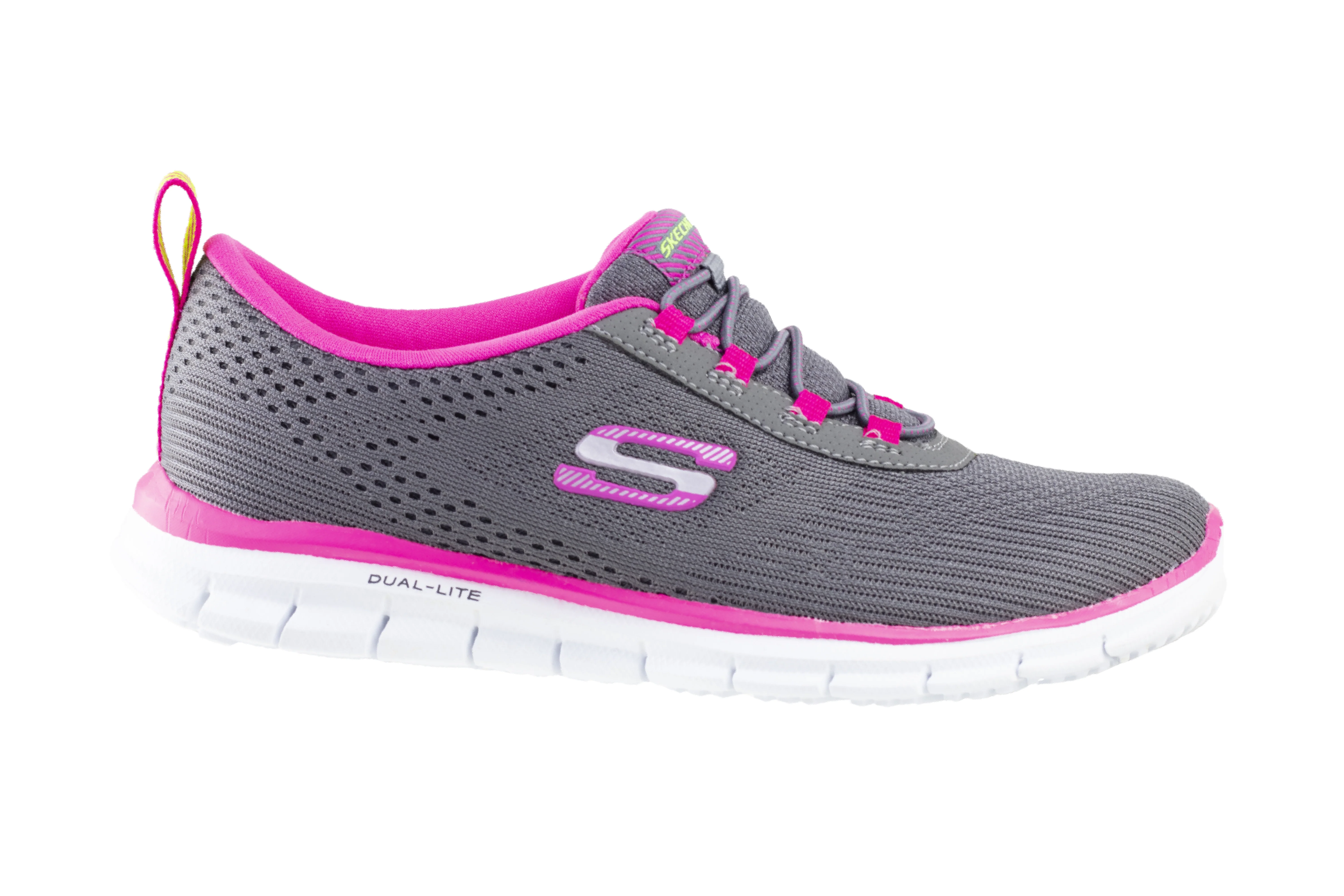 Tenis Skechers Summits Slip On Dama 22705 Gris Rosa
