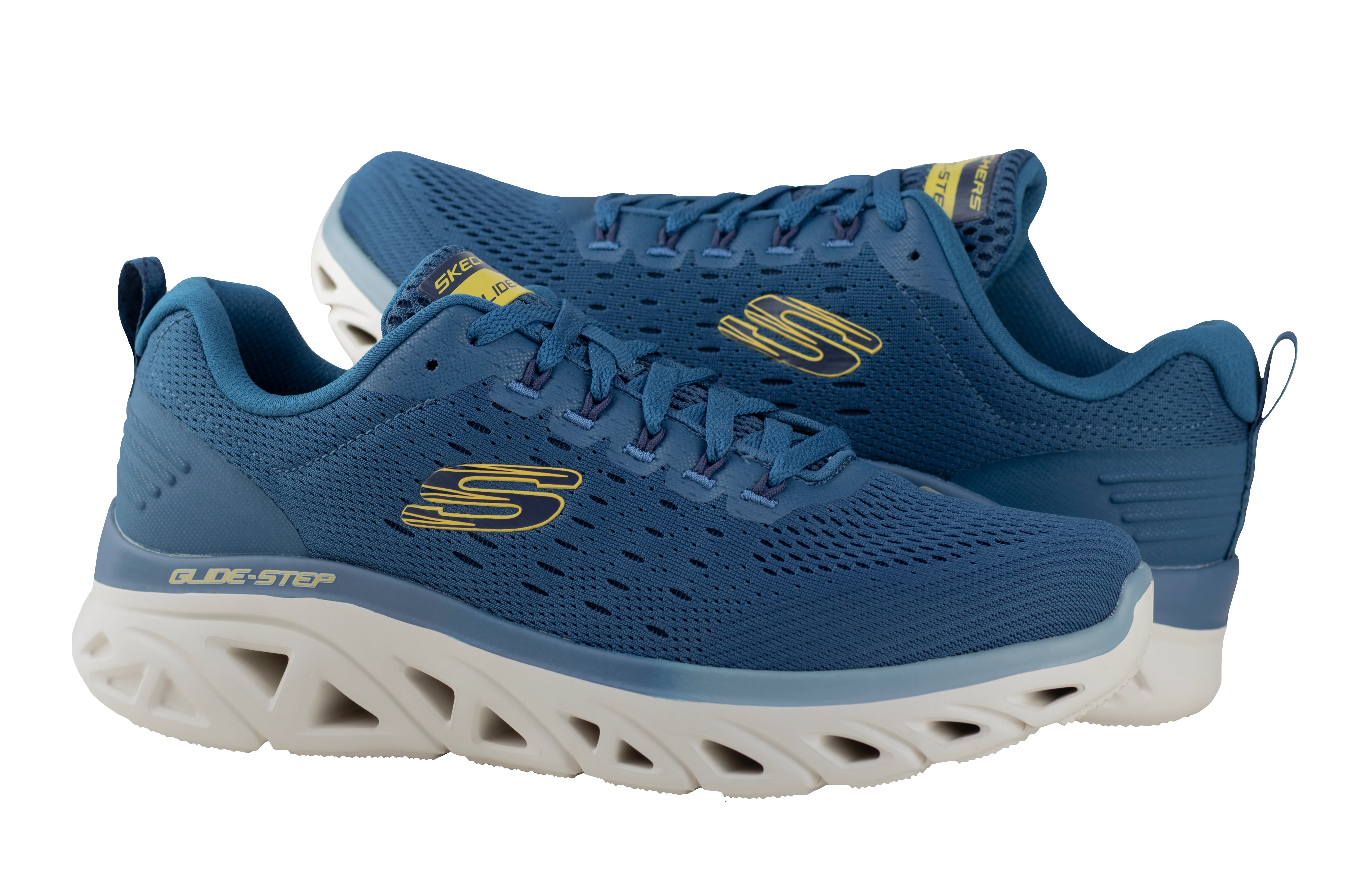Tenis Skechers Glide-Step New Approach Caballero 232269 Azul