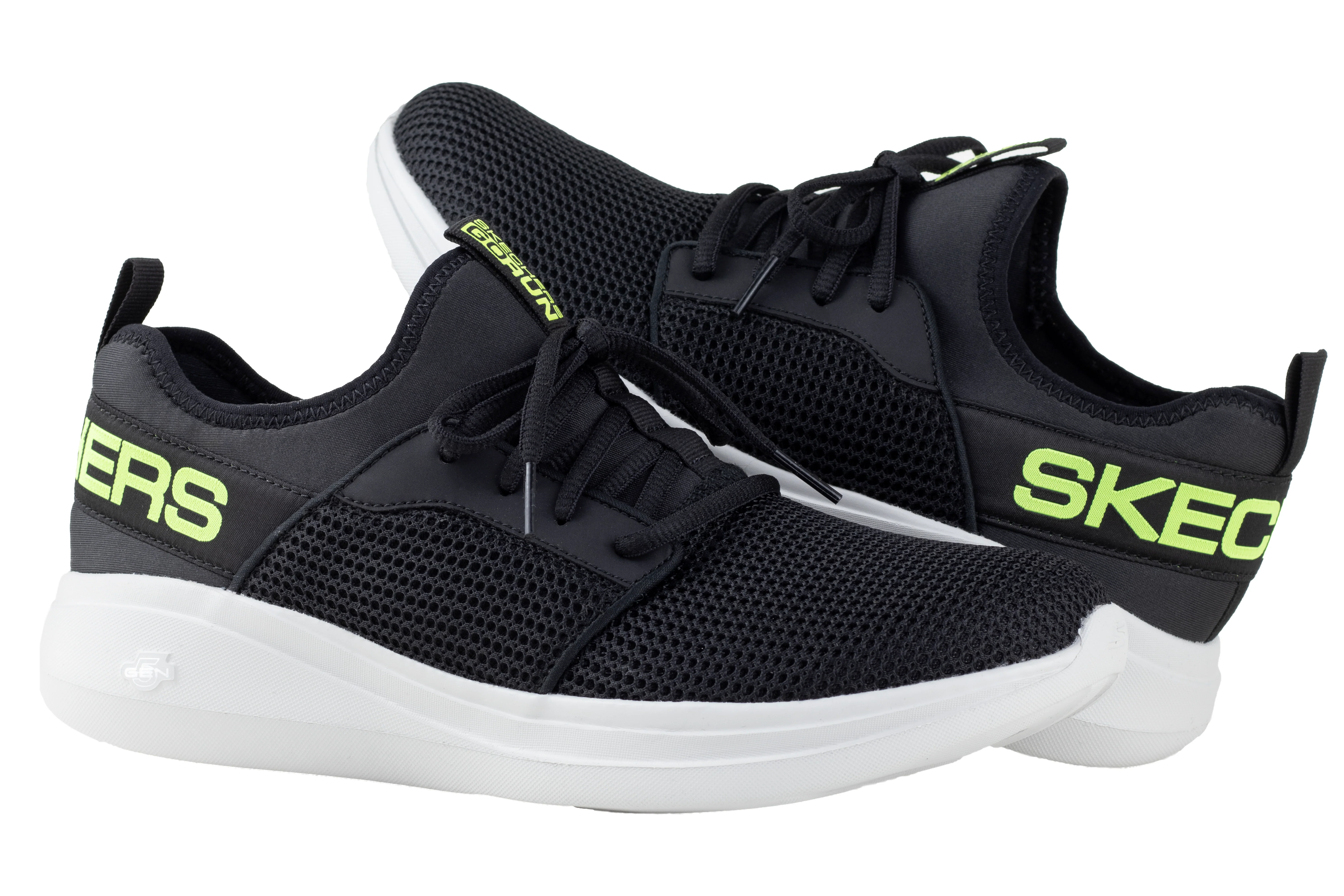 Tenis Skechers GoRun Fast Caballero 55103 Negro Limón