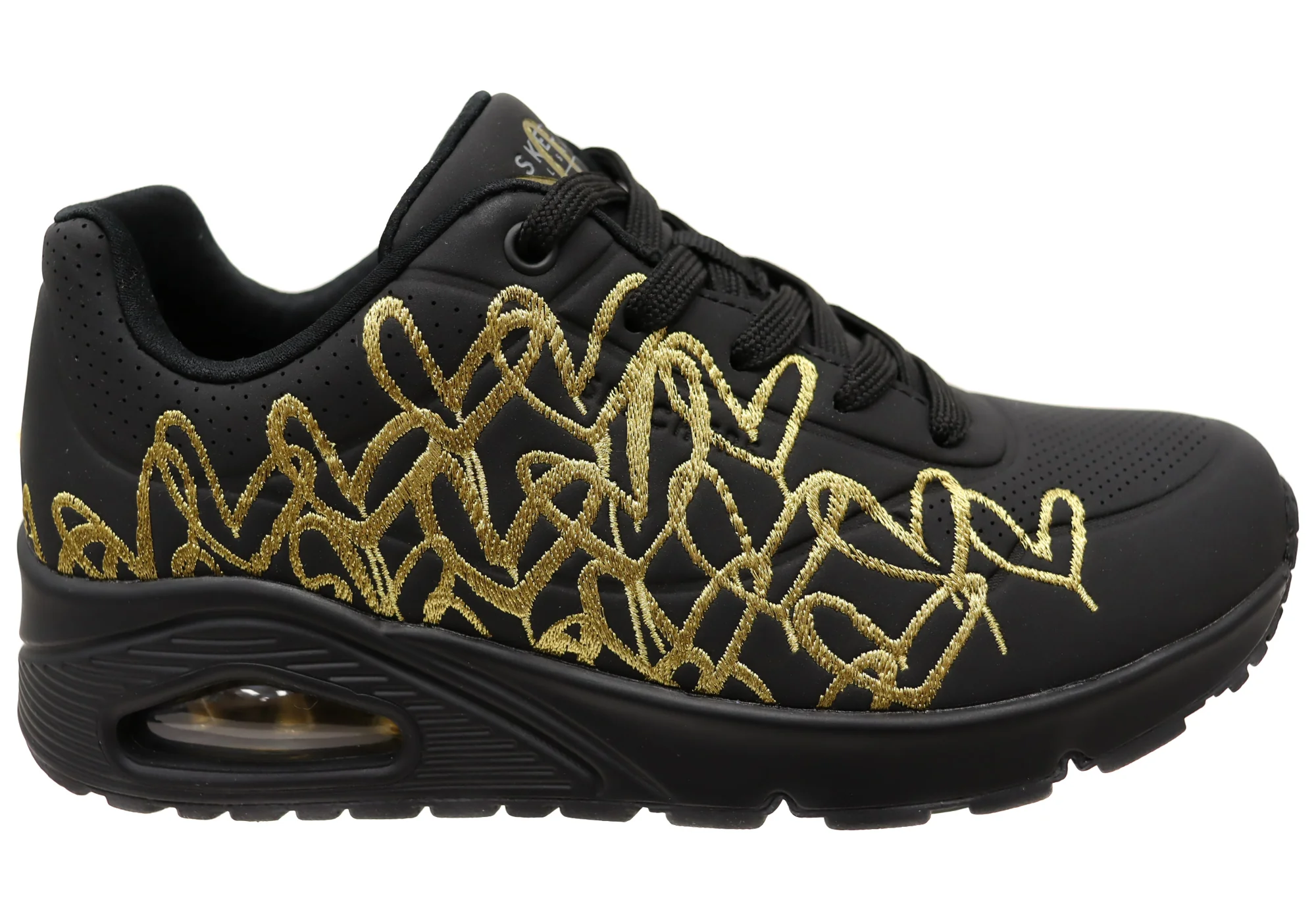 Skechers Womens X JGoldcrown: Uno Golden Heart Comfortable Shoes