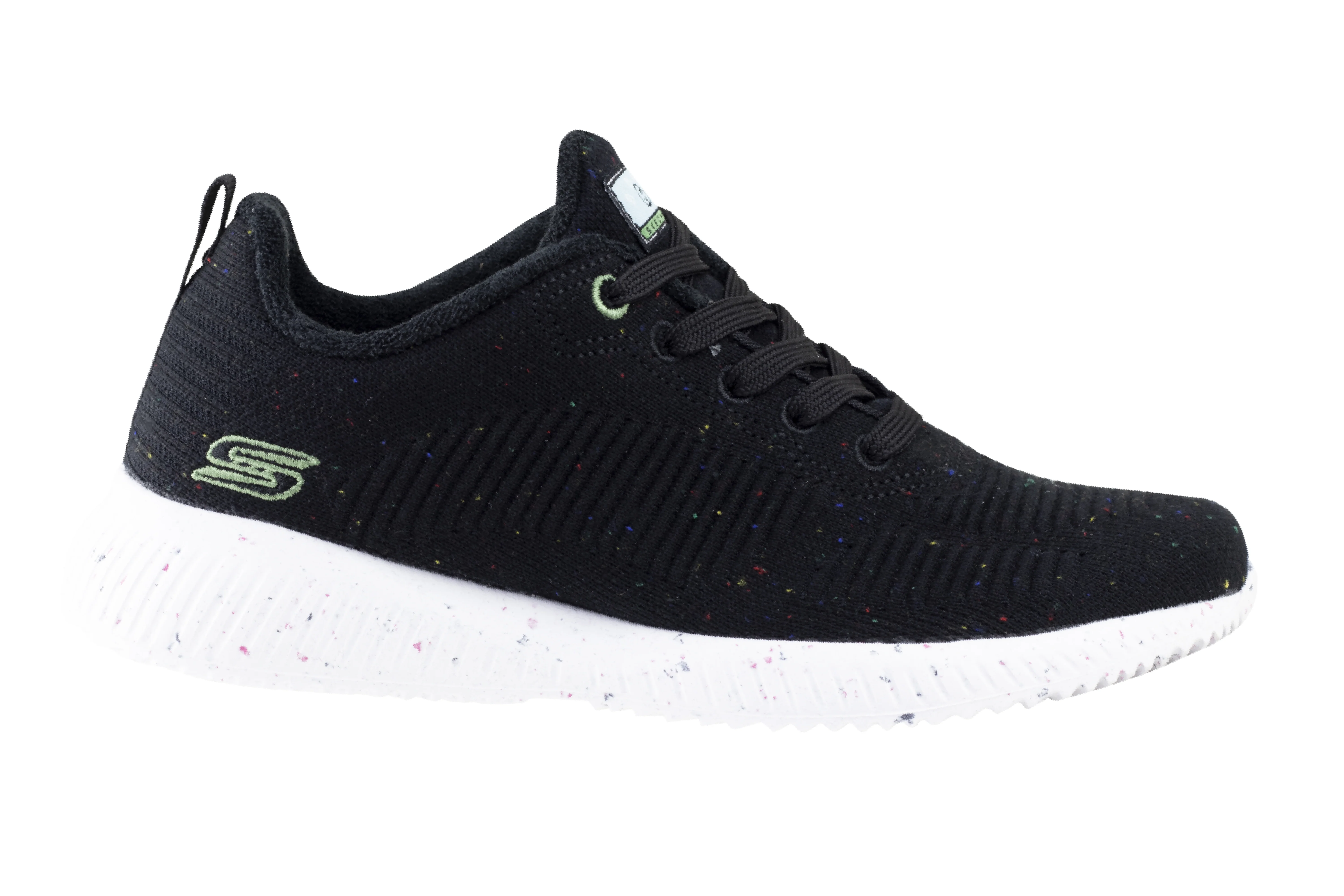 Tenis Skechers Bobs Sport Squad Reclaim Life Dama 117282 Negro