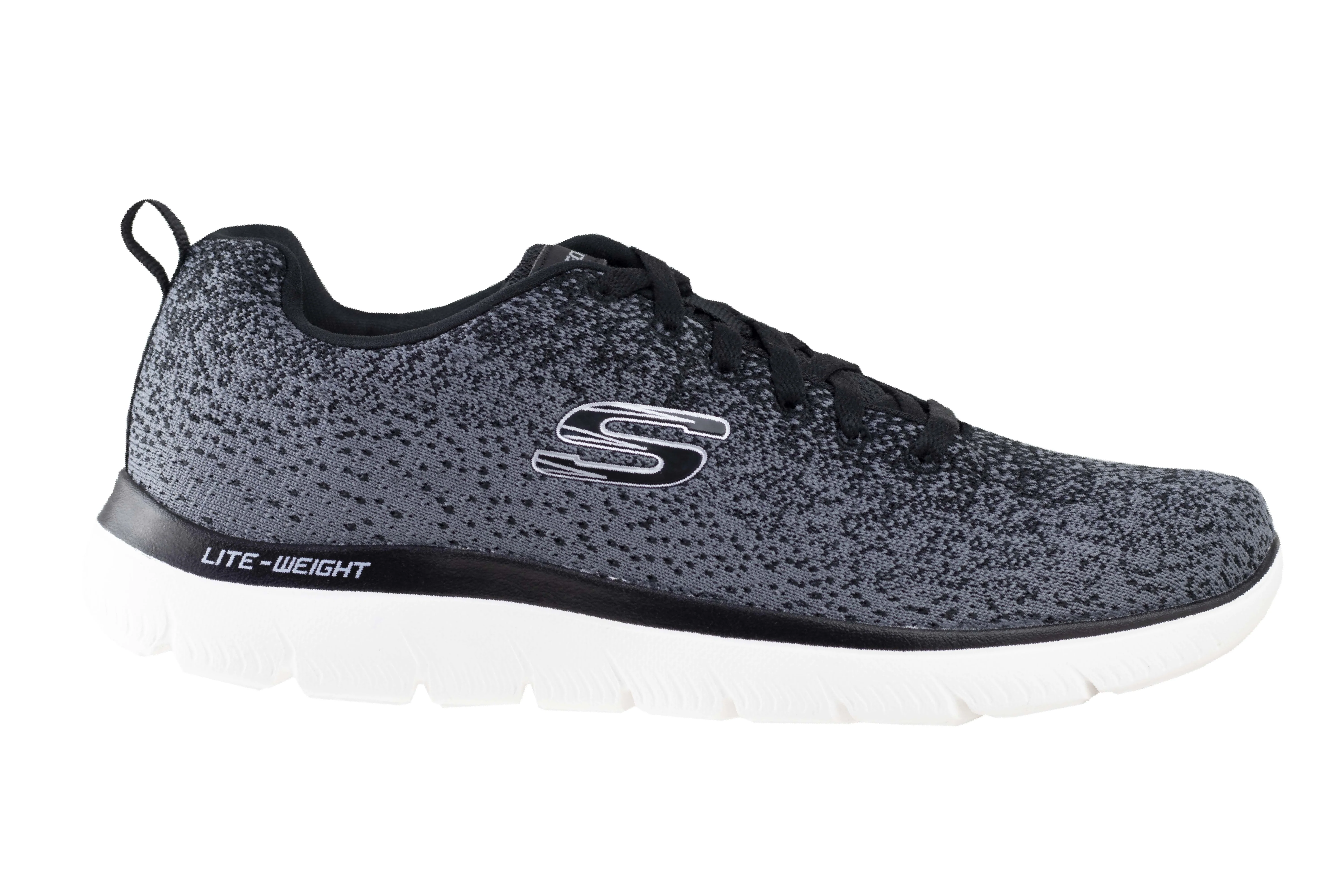 Tenis Skechers Summits Warrick Caballero 232295 Negro Blanco