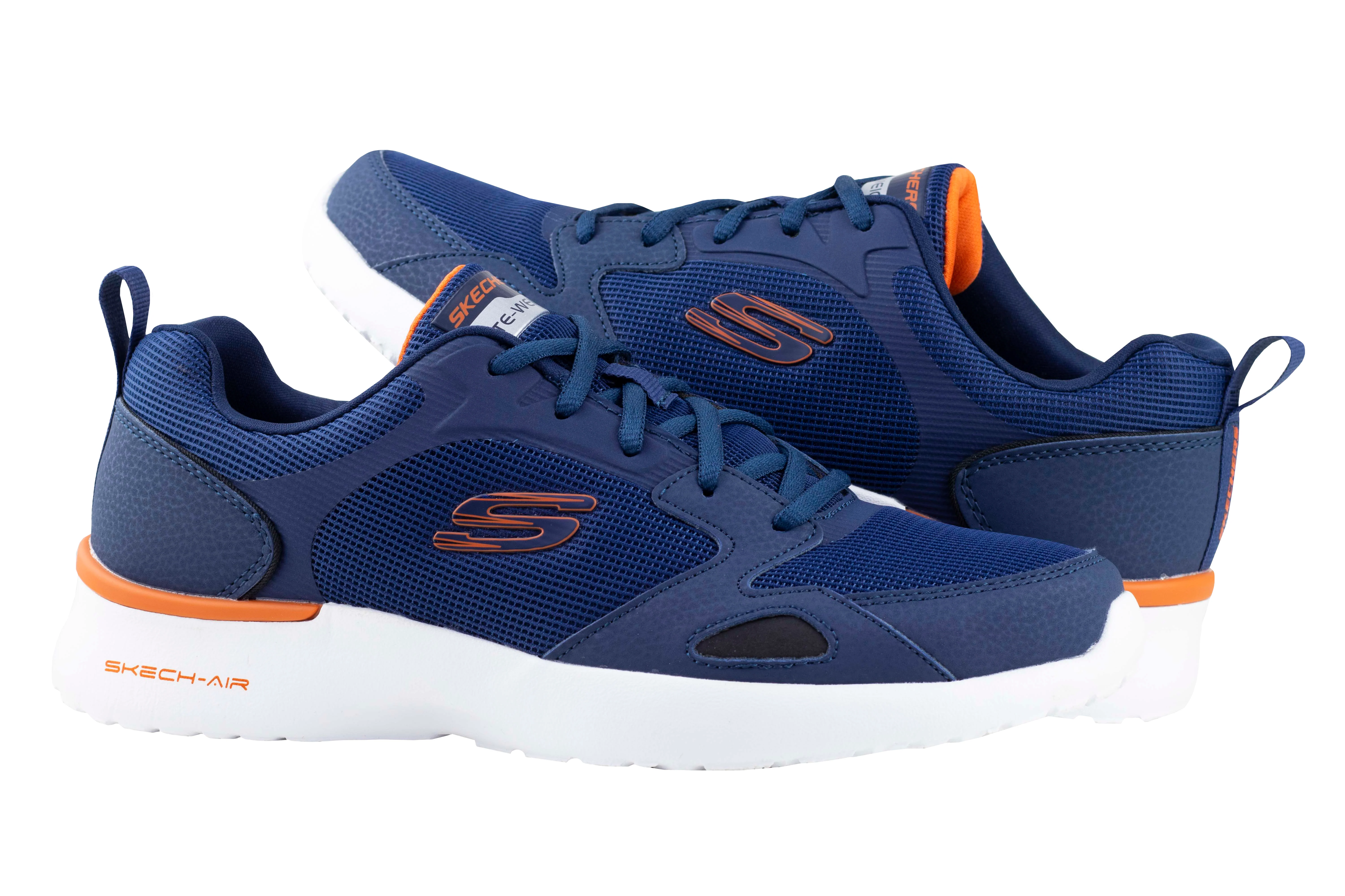 Tenis Skechers Skech-Air Dynamight Venturik Caballero 232292 Marino Naranja