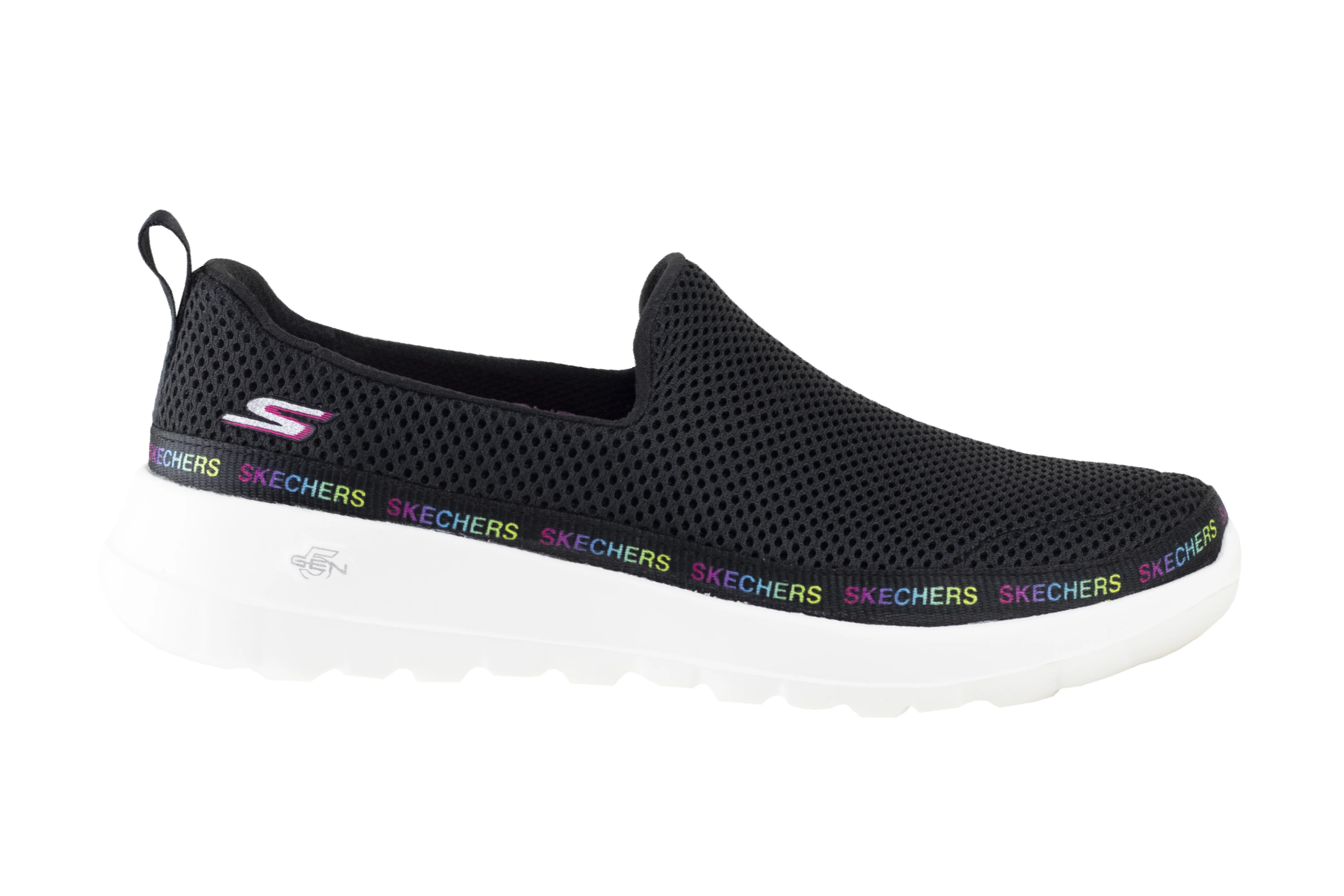 Tenis Skechers GoWalk Joy-Popular Dama 124096x Negro Multicolor