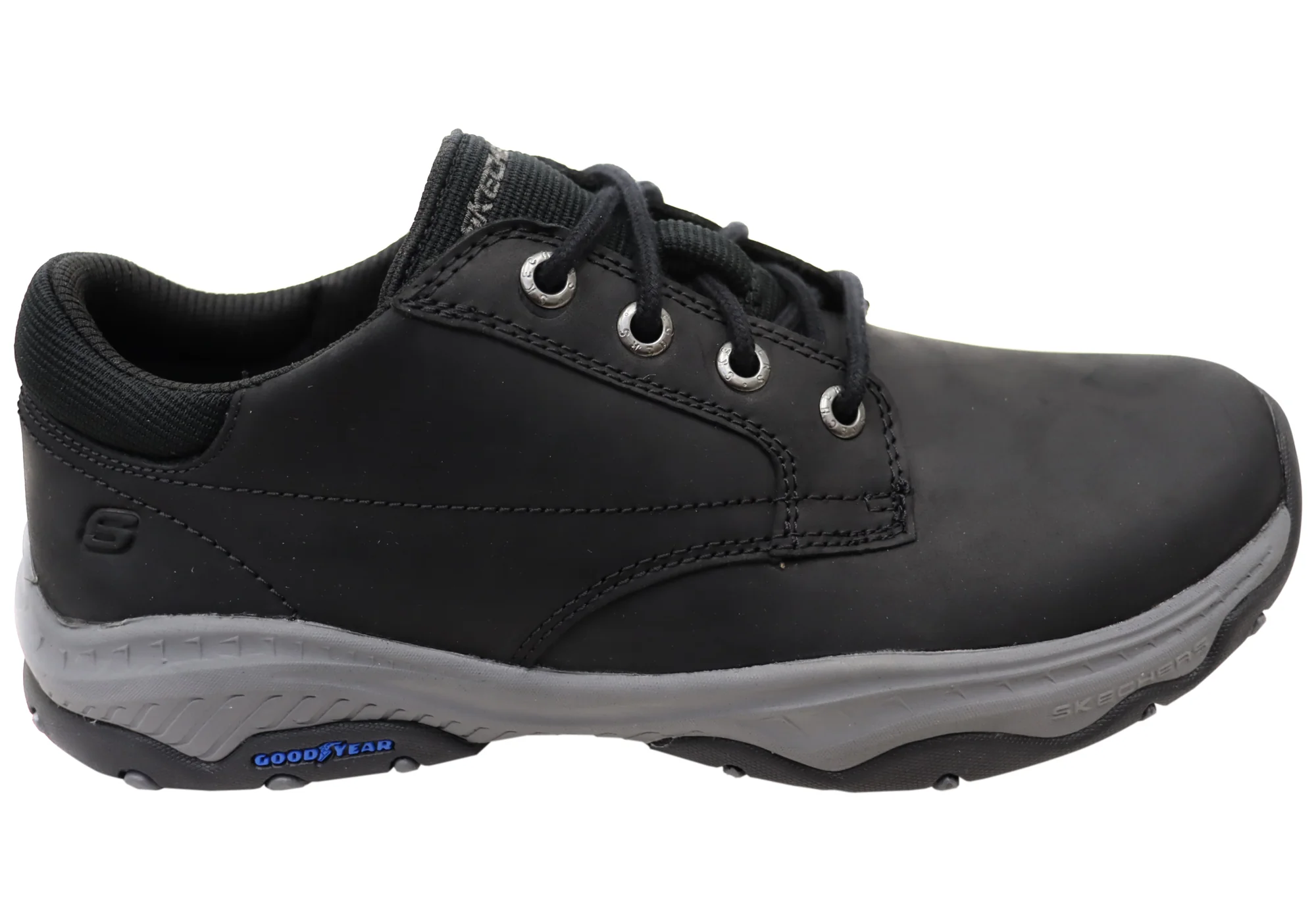 Skechers Mens Relaxed Fit Craster Fenzo Leather Lace Up Shoes