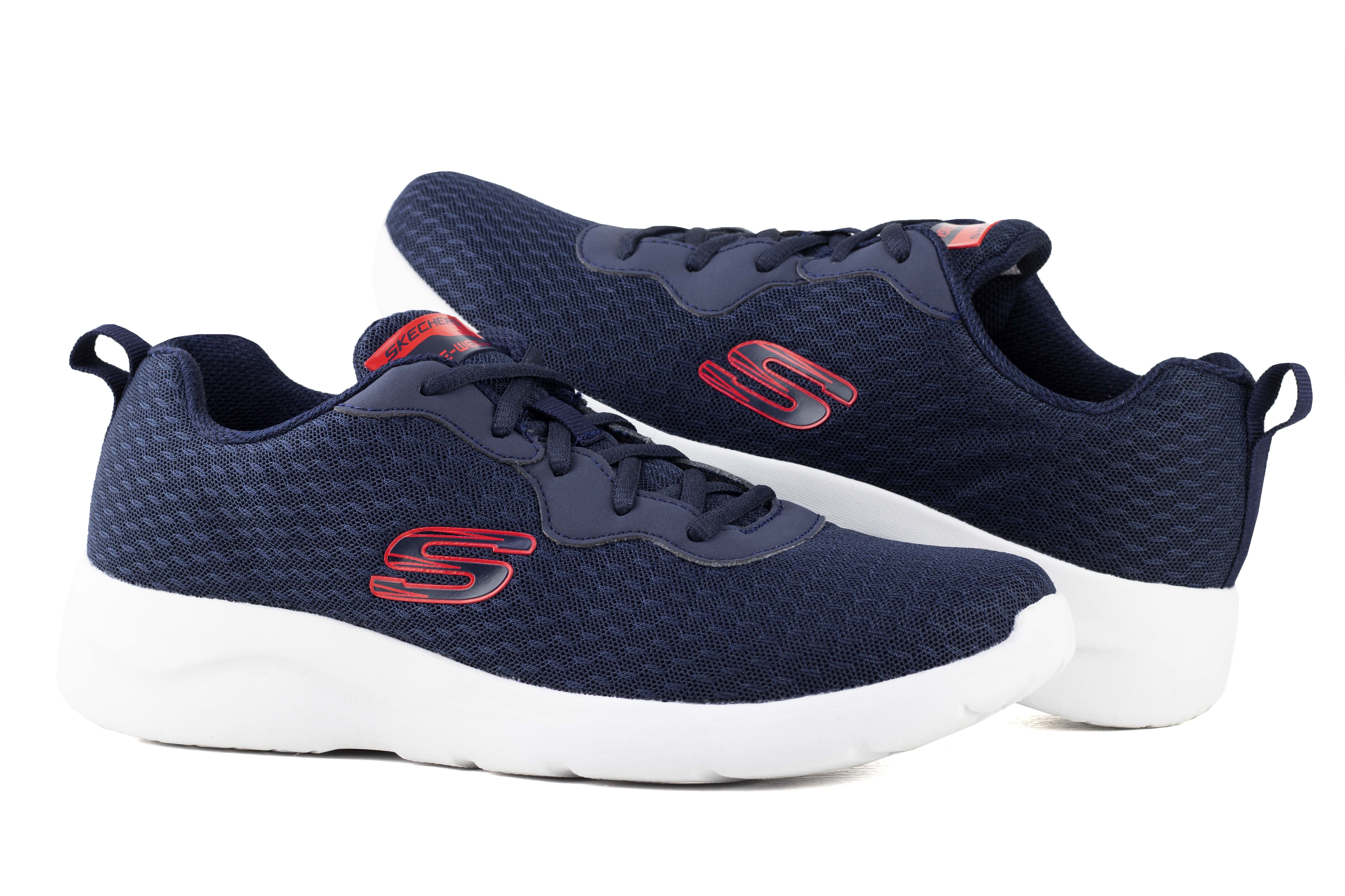 Tenis Skechers Dynamight 2.0 Caballero 894046 Marino Rojo