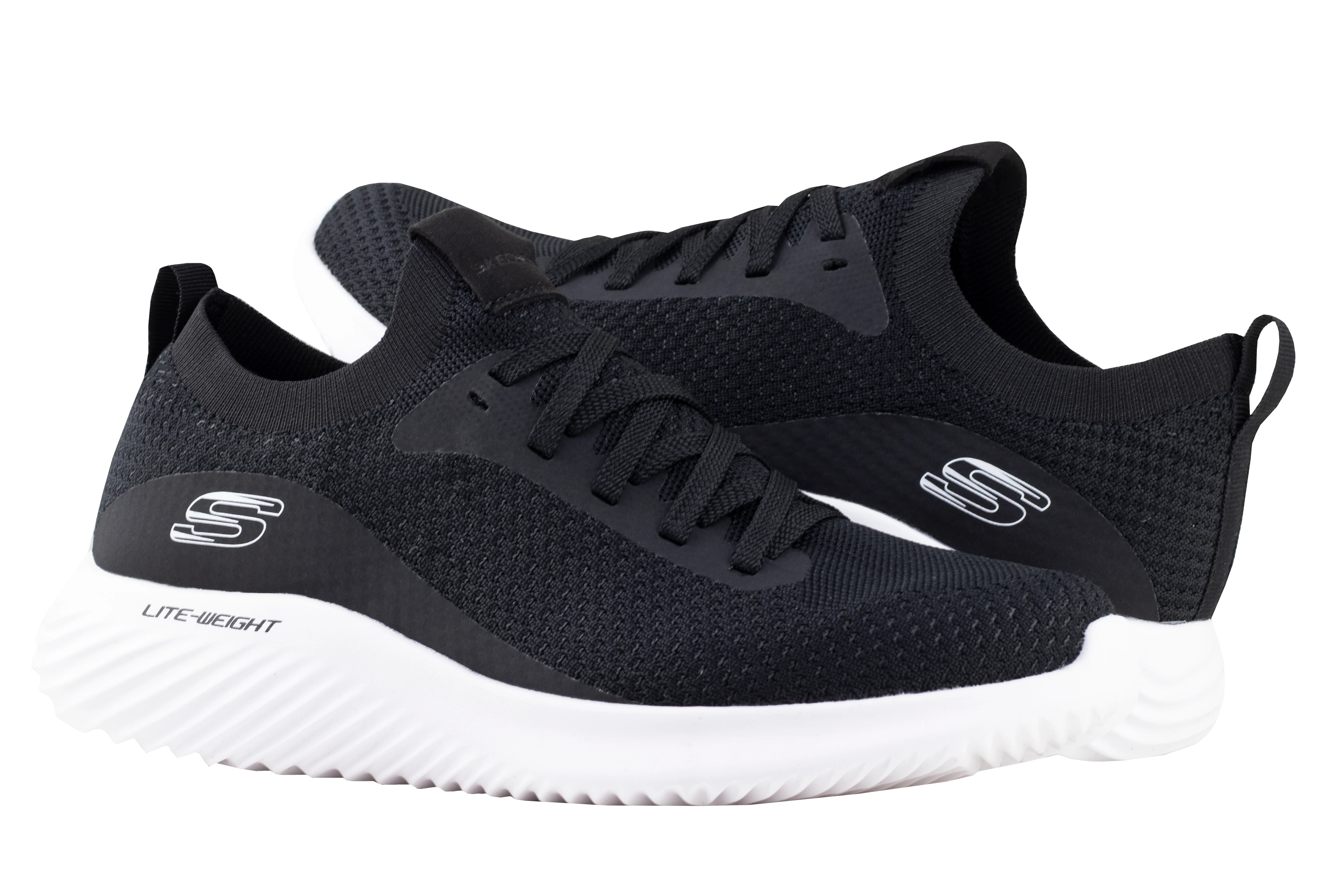 Tenis Skechers Bounder Caballero 52595 Negro Blanco