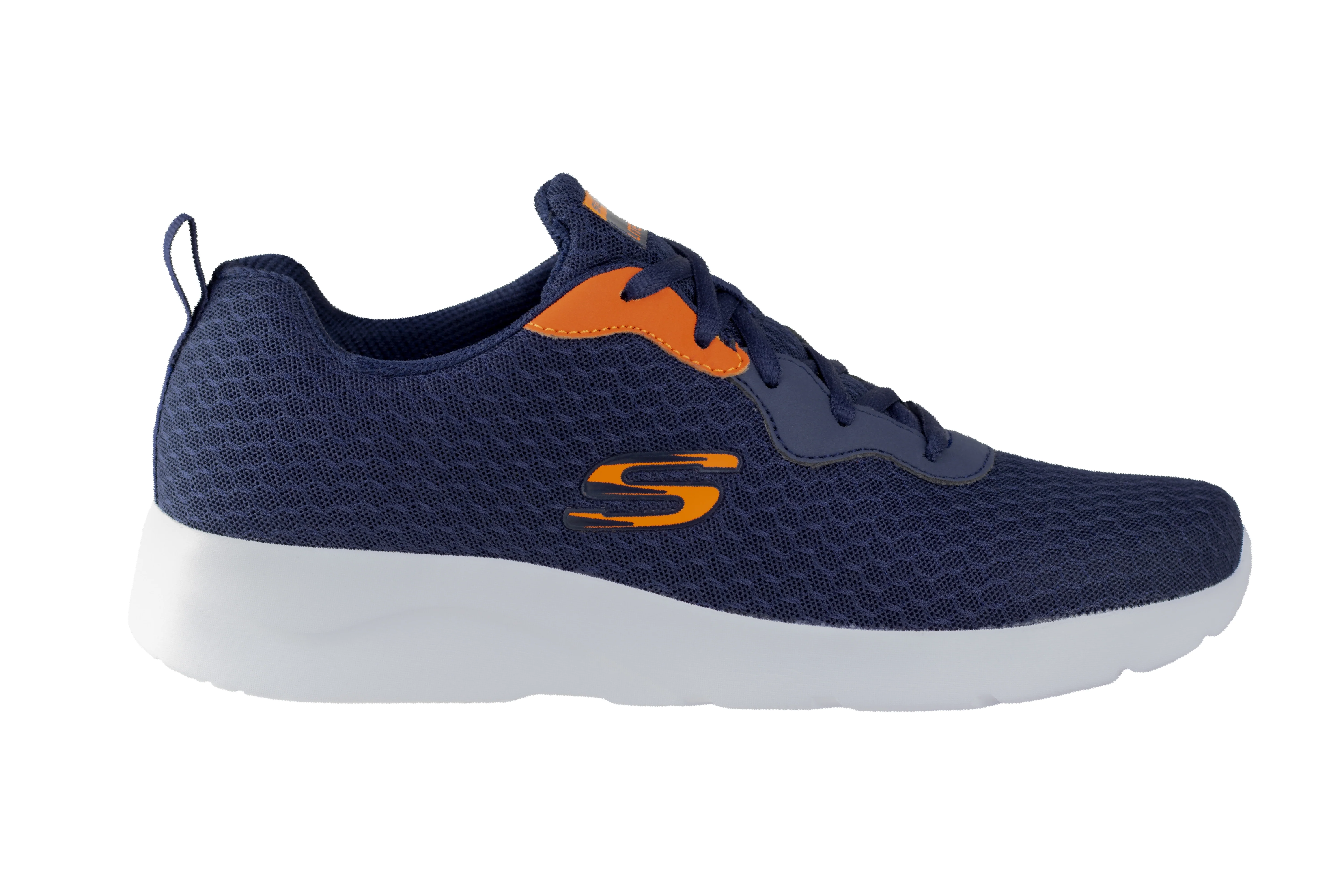 Tenis Skechers Dynamight 2.0 Caballero 894046 Marino Naranja
