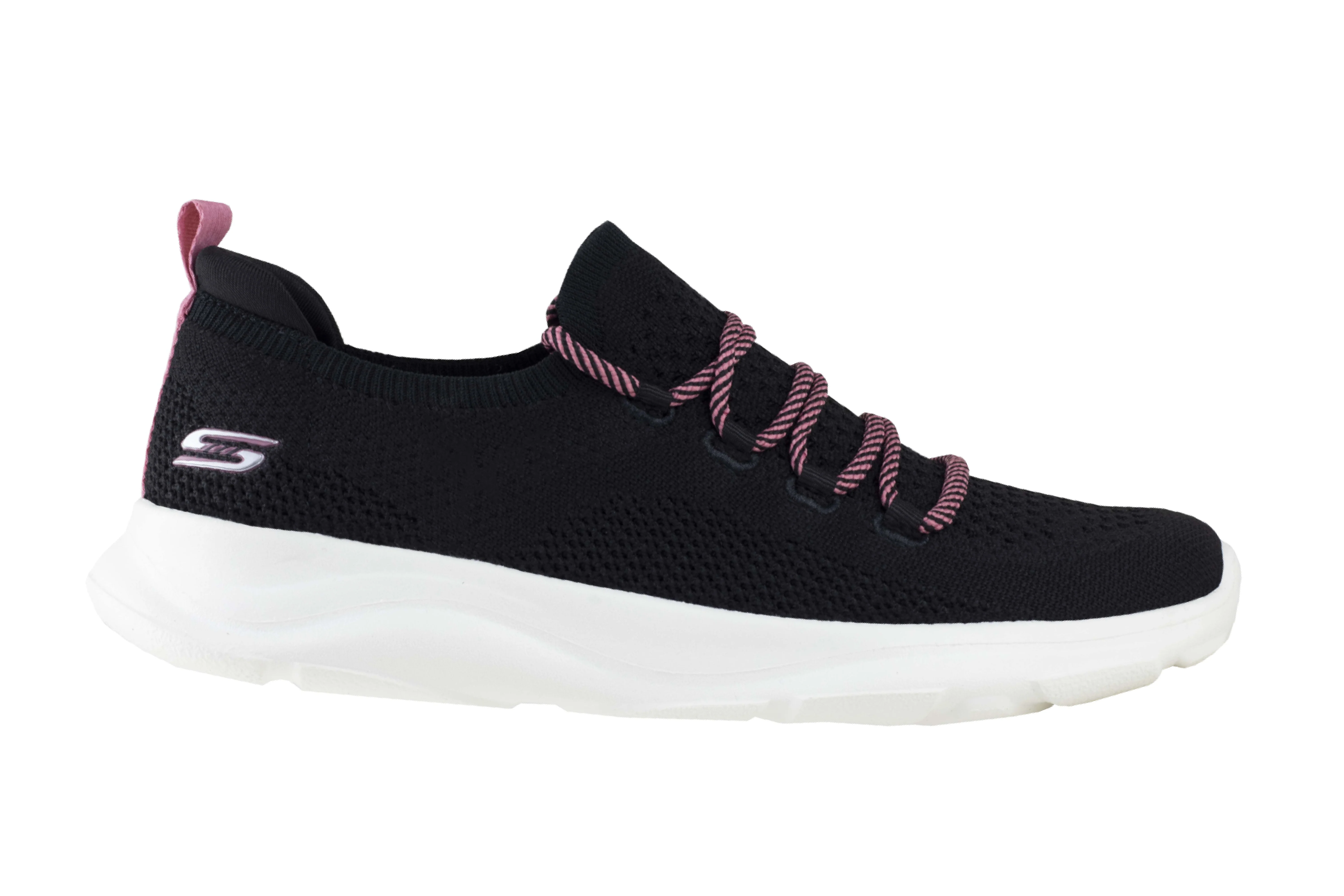 Tenis Skechers Bobs Sport Surge-Season Sounds Dama 117003 Negro Rosa