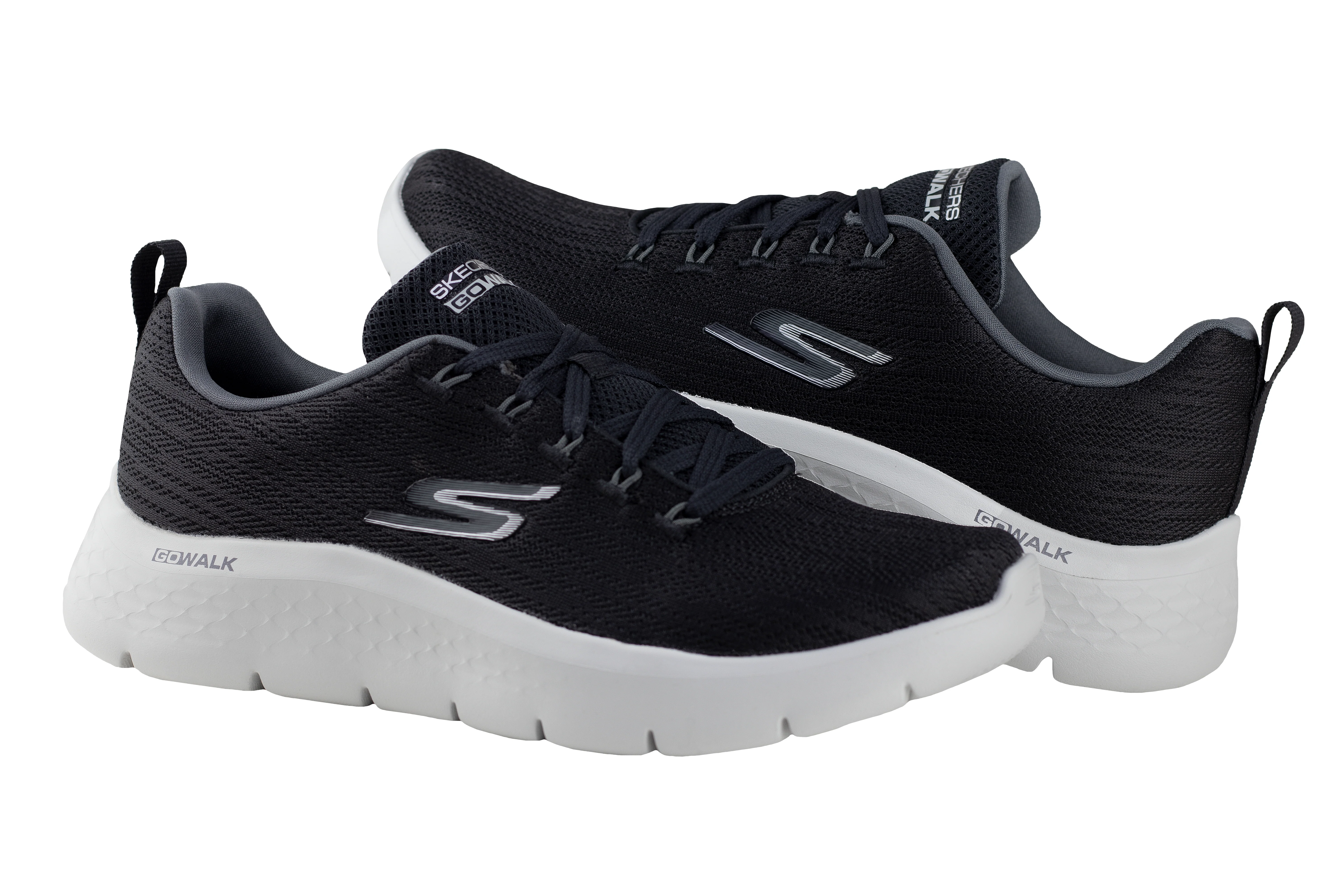 Tenis Skechers GoWalk Flex Quota Caballero 216481x Negro Gris