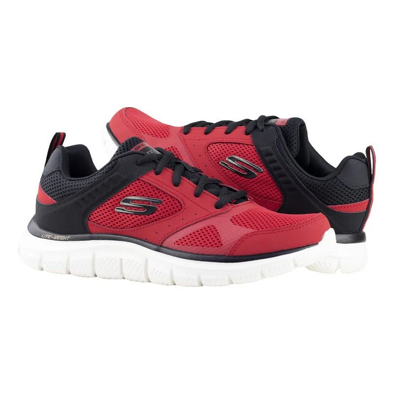 Tenis Skechers Track-Syntac Caballero 232398 Rojo Negro