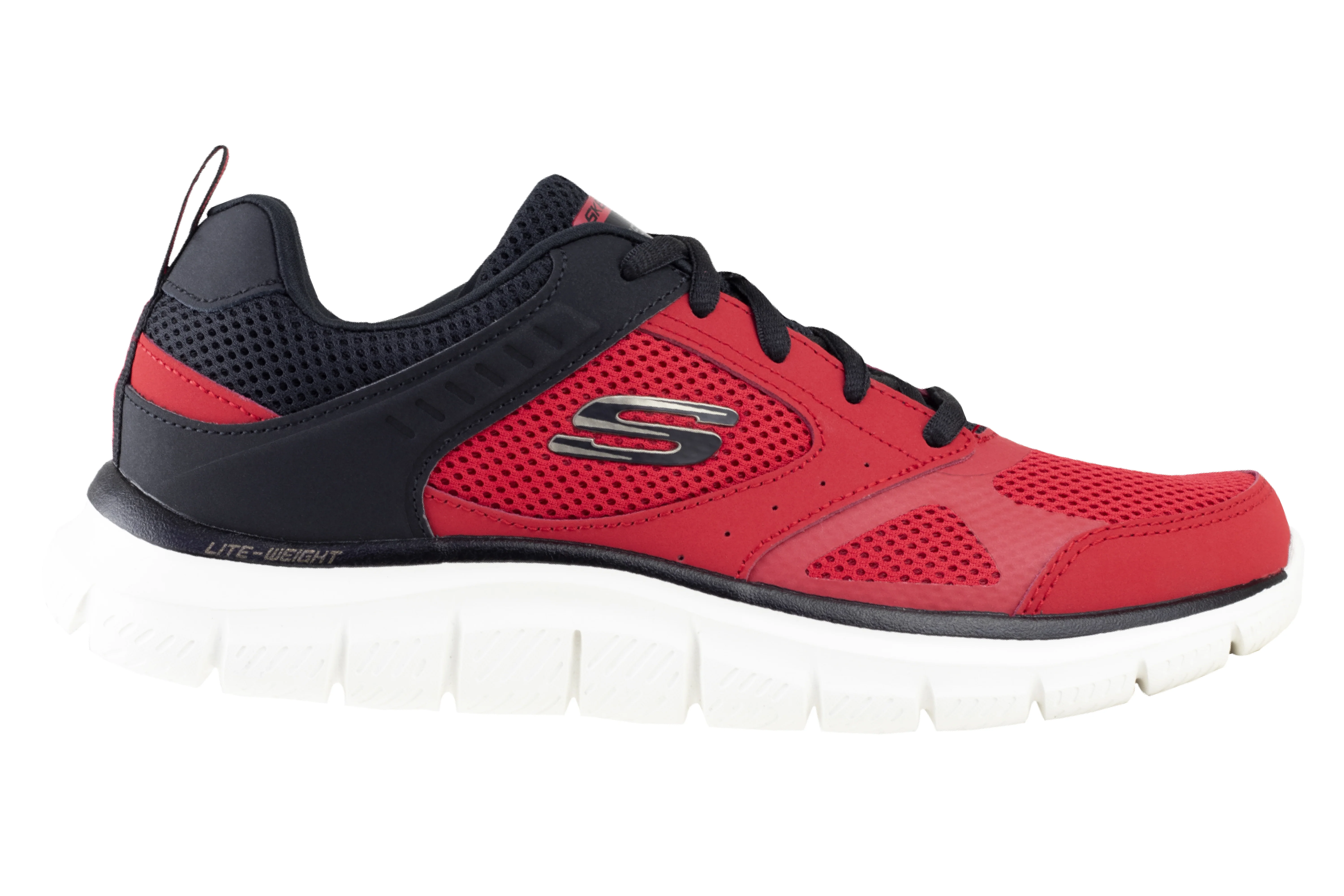 Tenis Skechers Track-Syntac Caballero 232398 Rojo Negro