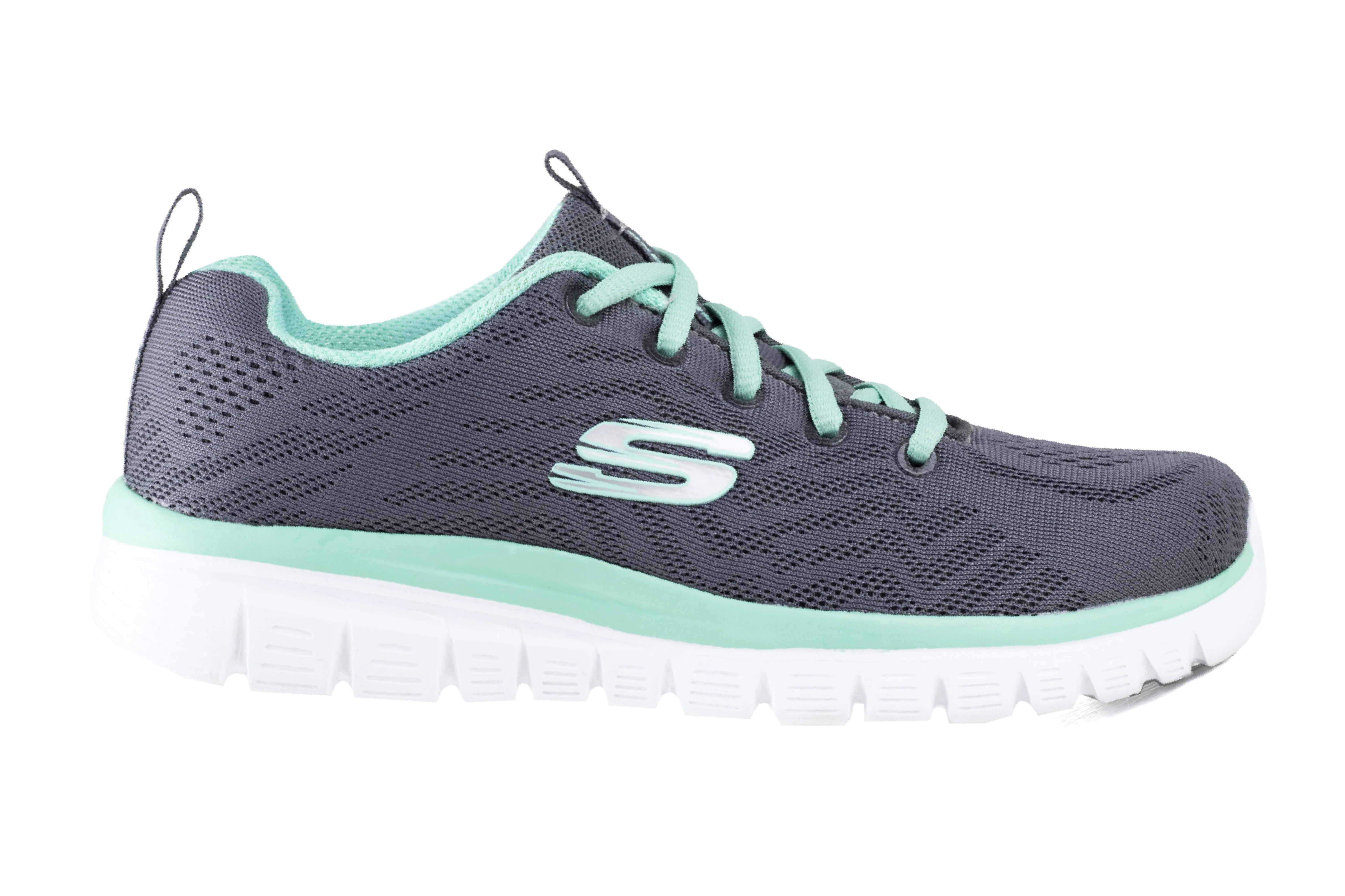 Tenis Skechers Sports Graceful Dama 12615 Gris Aqua