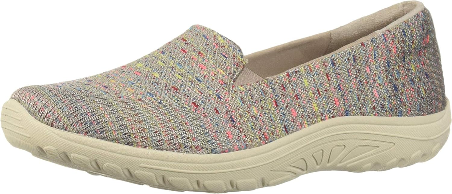 Skechers Reggae Fest - Wicker - Zapatilla sin Cierre de Punto diseñado Twin Gore (Willows) Mocasín Plano para Mujer