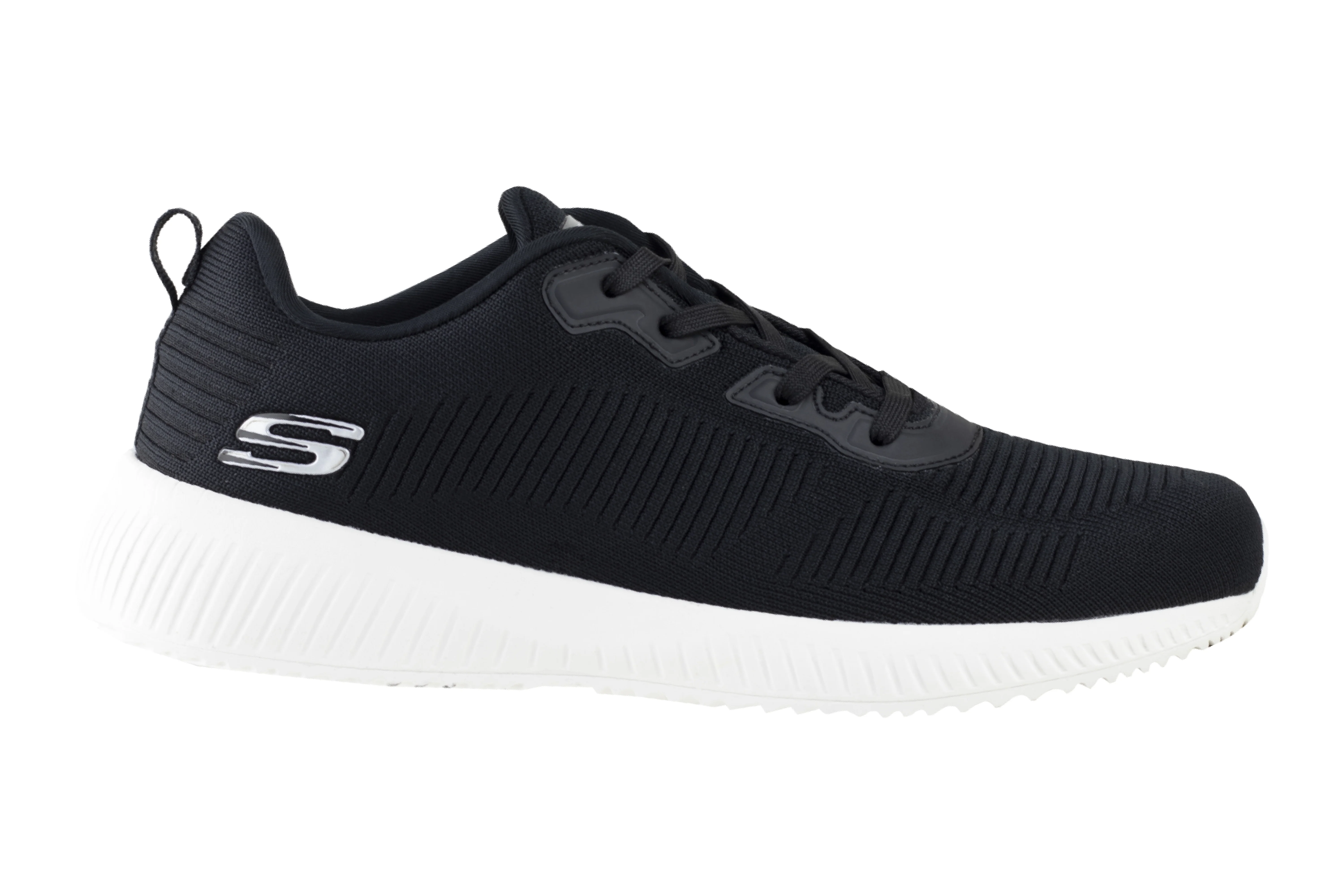 Tenis Skechers Bobs Sport Squad Caballero 232290 Negro Blanco