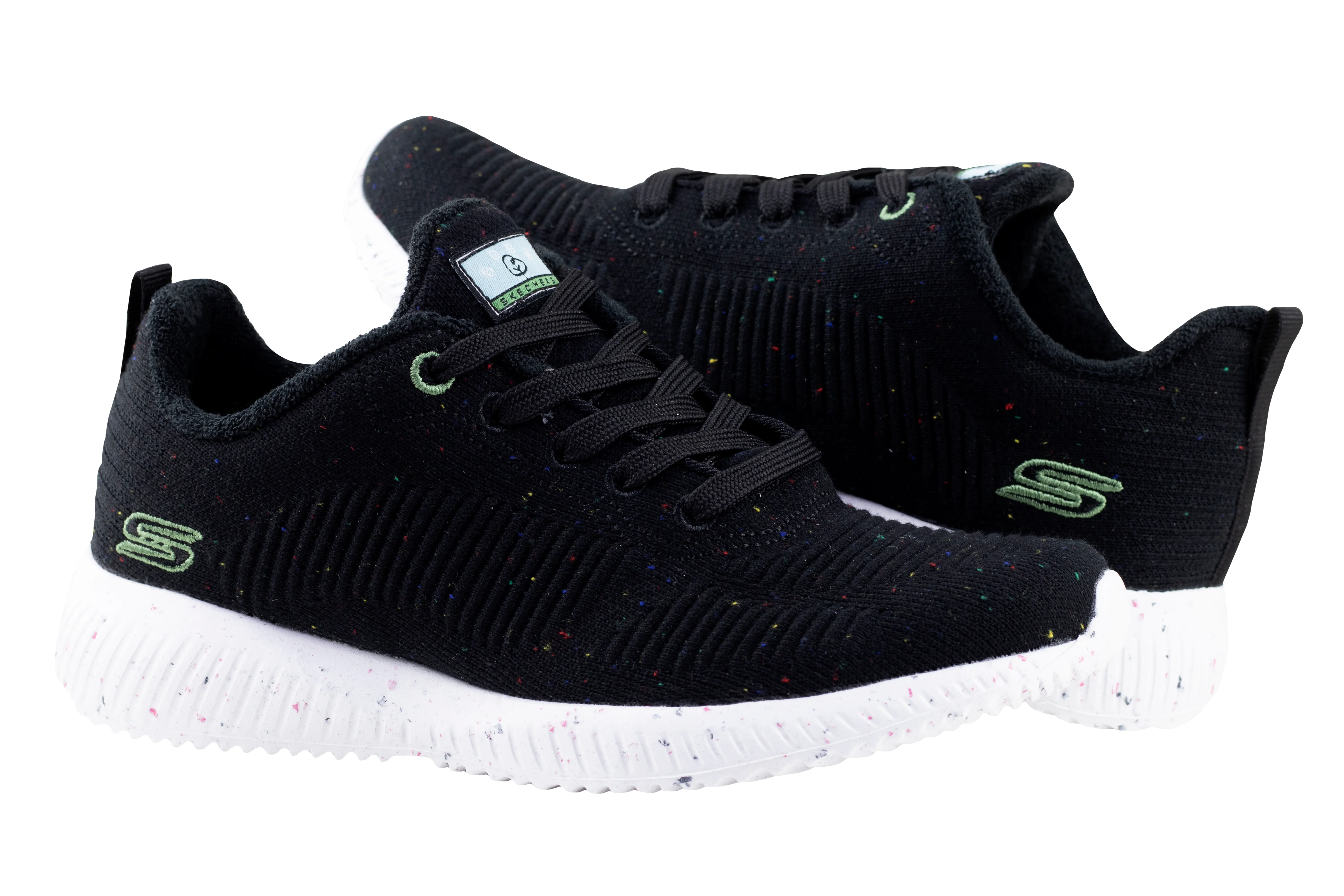 Tenis Skechers Bobs Sport Squad Reclaim Life Dama 117282 Negro