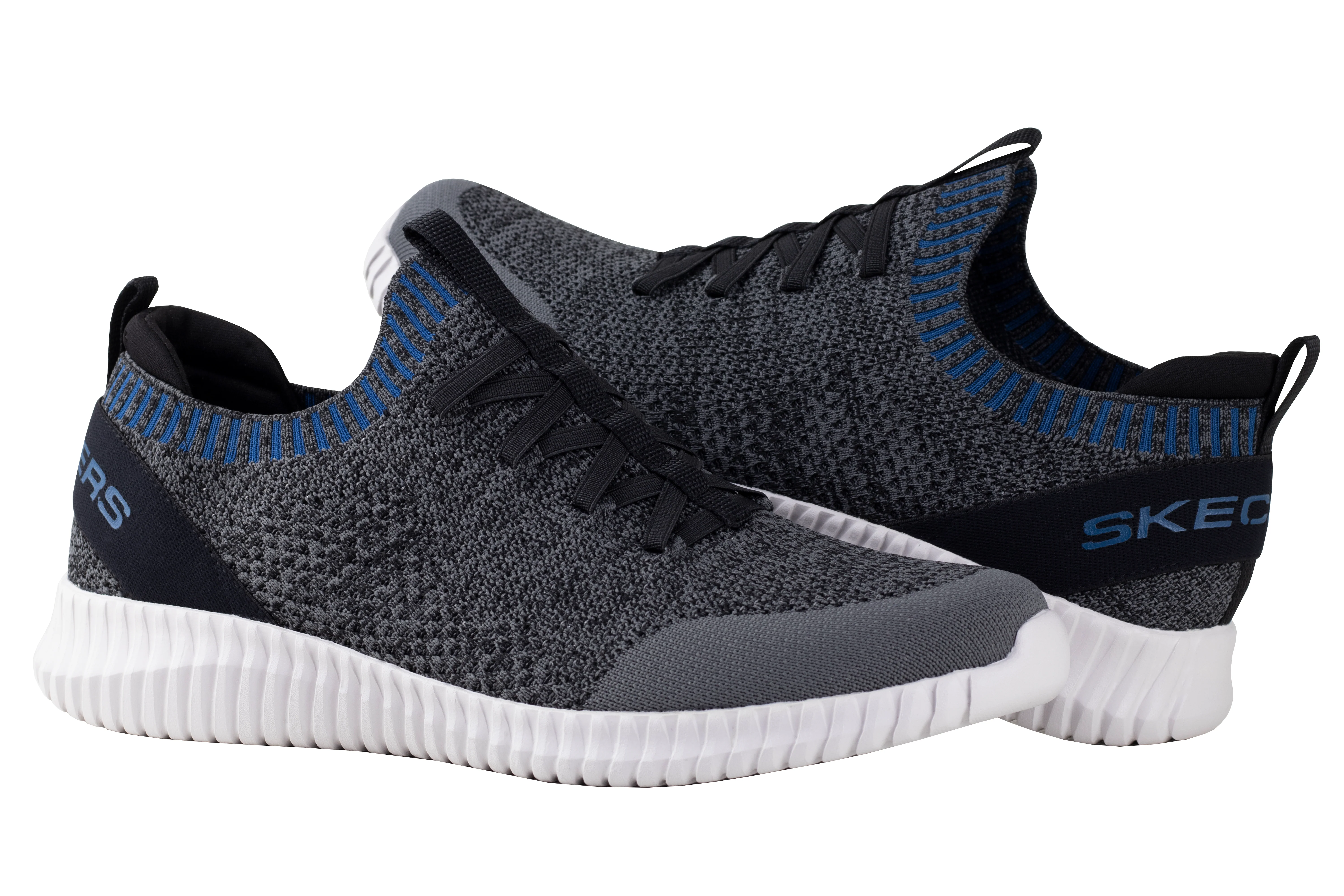 Tenis Skechers Elite Flex Karnell Caballero 232048 Gris