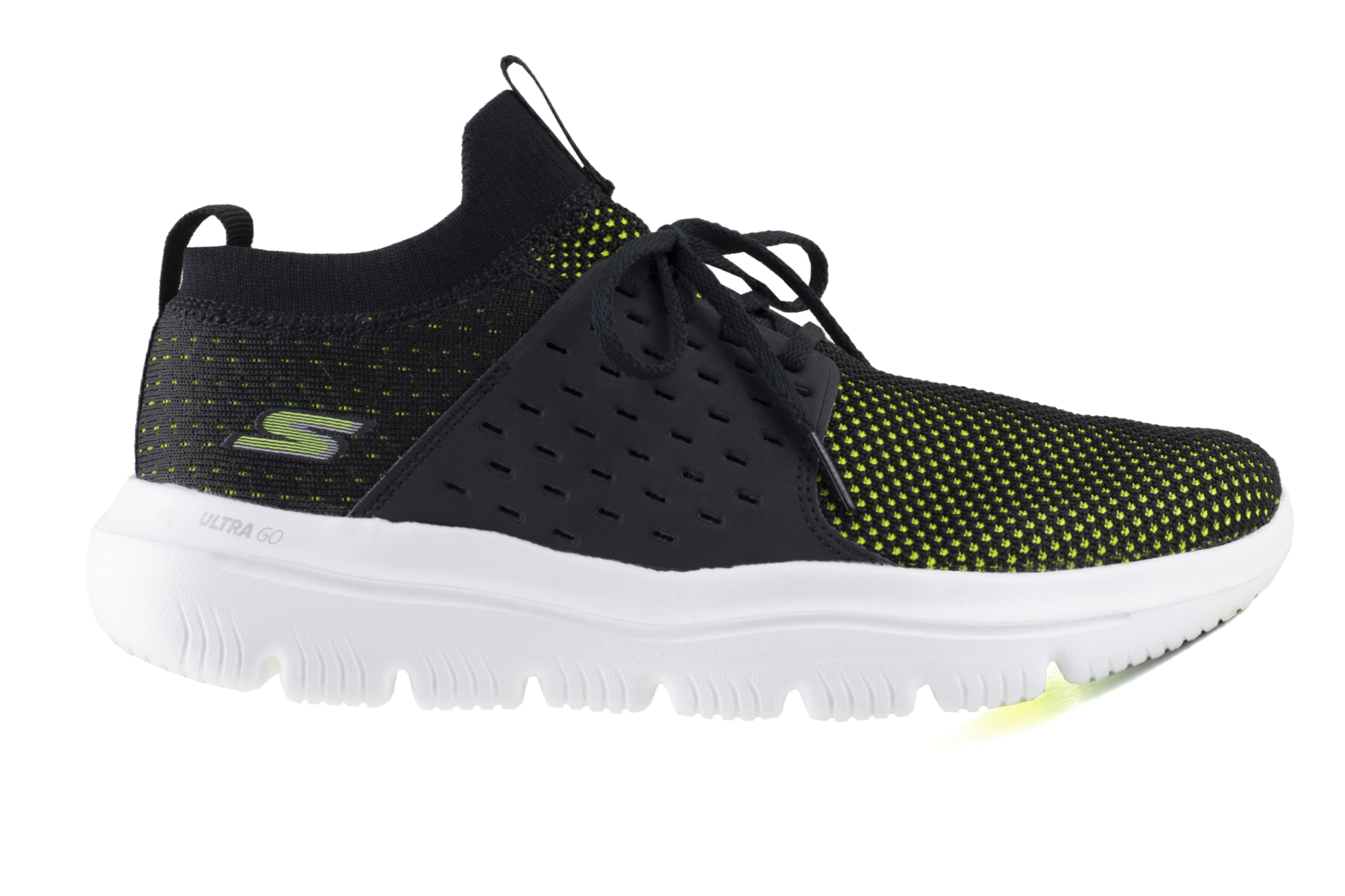 Tenis Skechers GoWalk Evolution Ultra Turbo Caballero 54726 Negro Limón