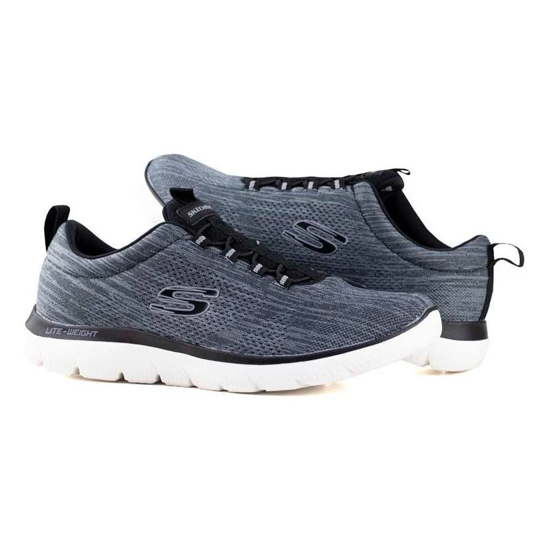 Tenis Skechers Summits Louvin Caballero 232186 Negro Blanco