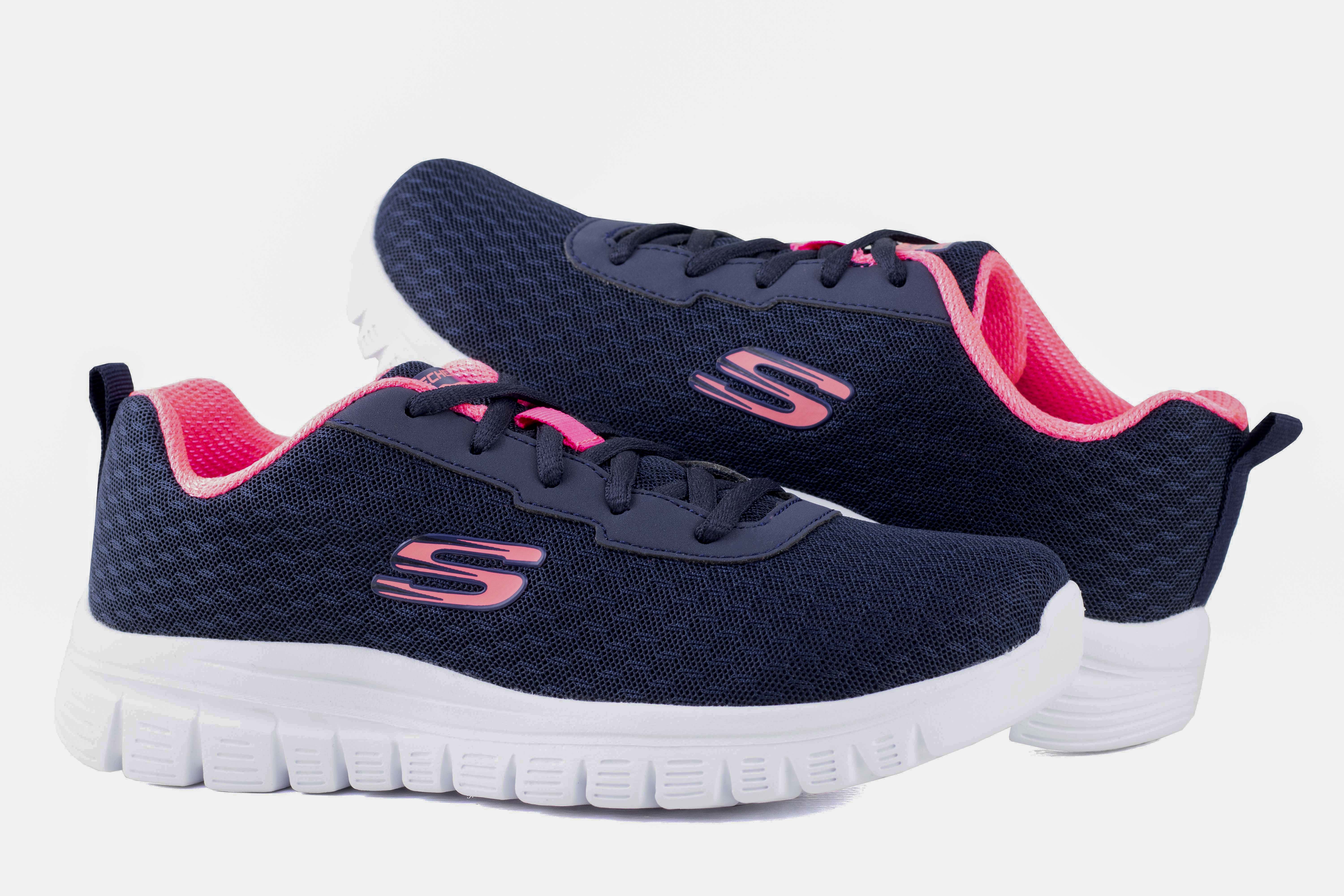 Tenis Skechers Sport Graceful Dama 896028 Marino Coral