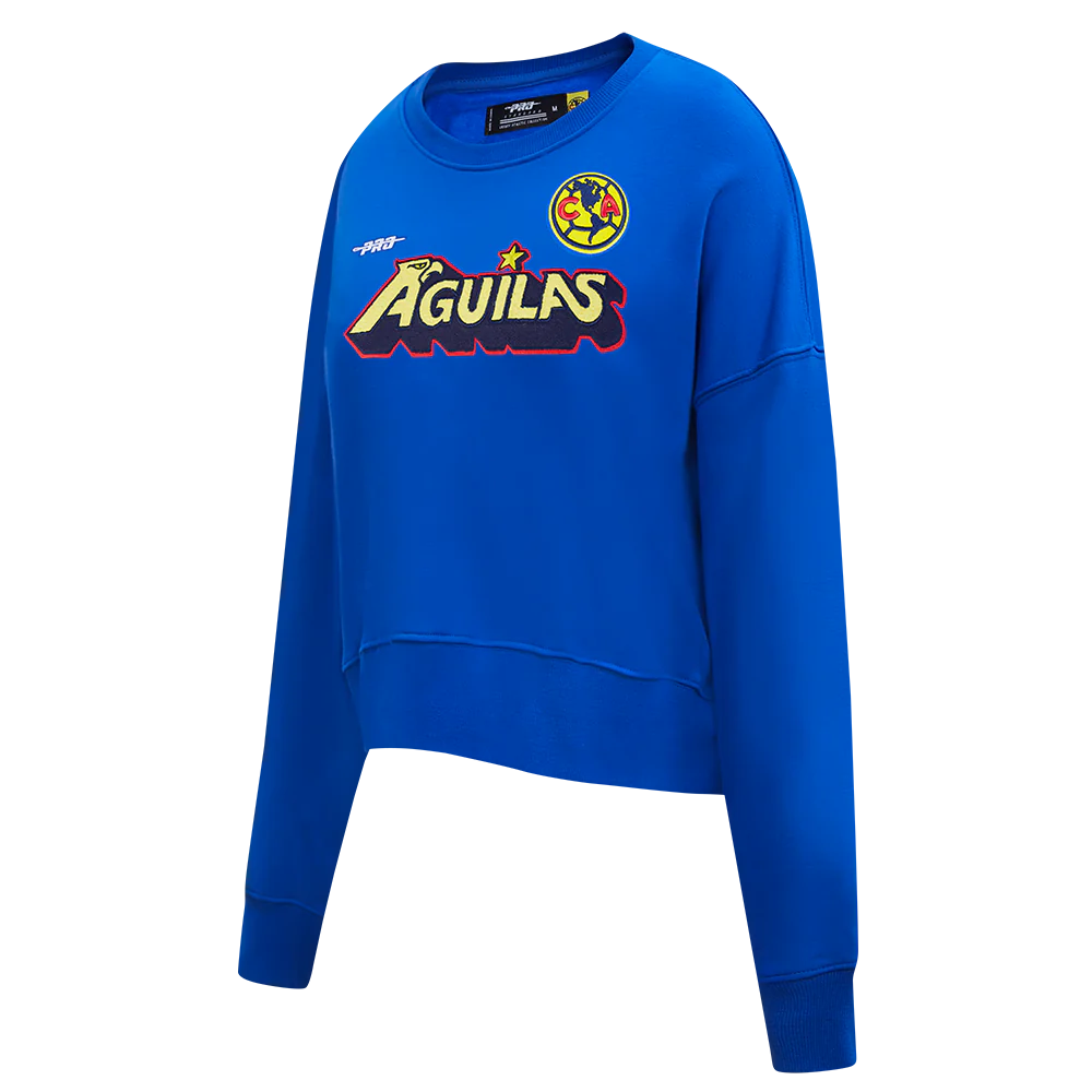 SUDADERA DE CUELLO REDONDO LIGA MX CLUB AMERICA STADIUM PARA MUJER