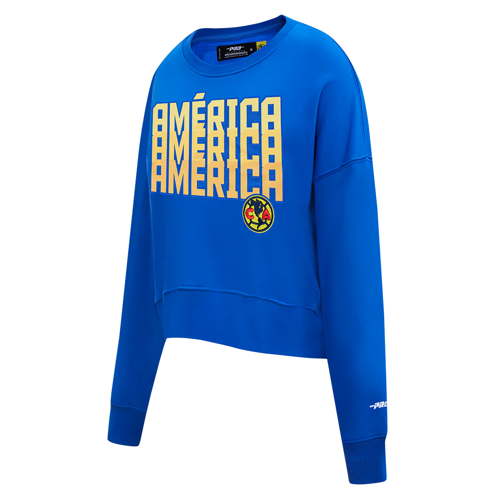 SUDADERA DE CUELLO REDONDO LIGA MX CLUB AMERICA STADIUM PARA MUJER