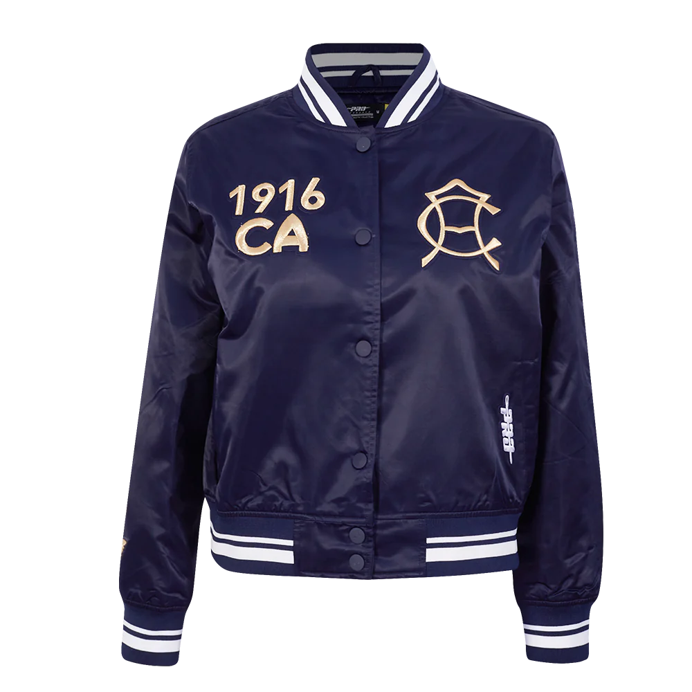 CHAMARRA DE SATÍN LIGA MX CLUB AMERICA PREMIUM PARA MUJER