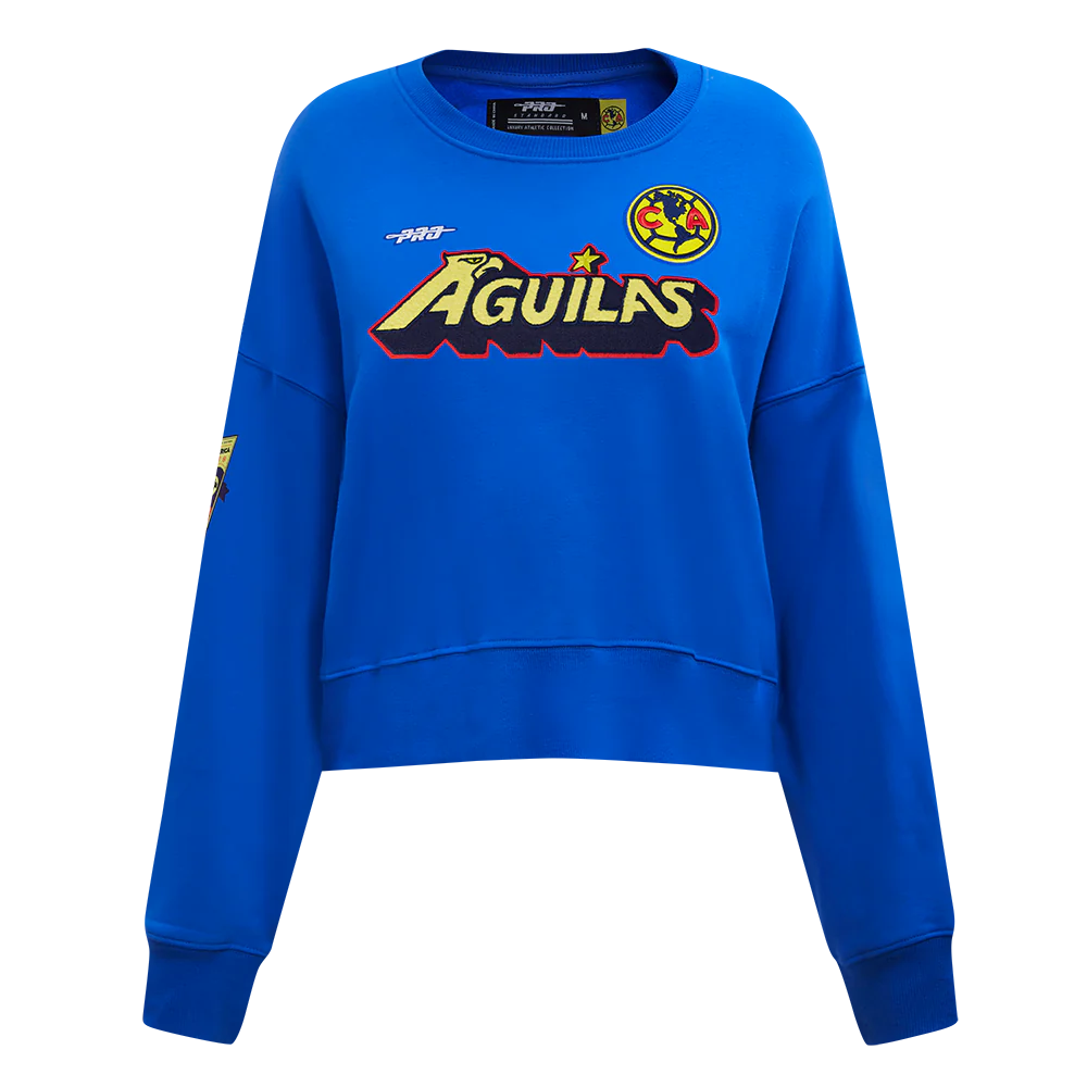 SUDADERA DE CUELLO REDONDO LIGA MX CLUB AMERICA STADIUM PARA MUJER