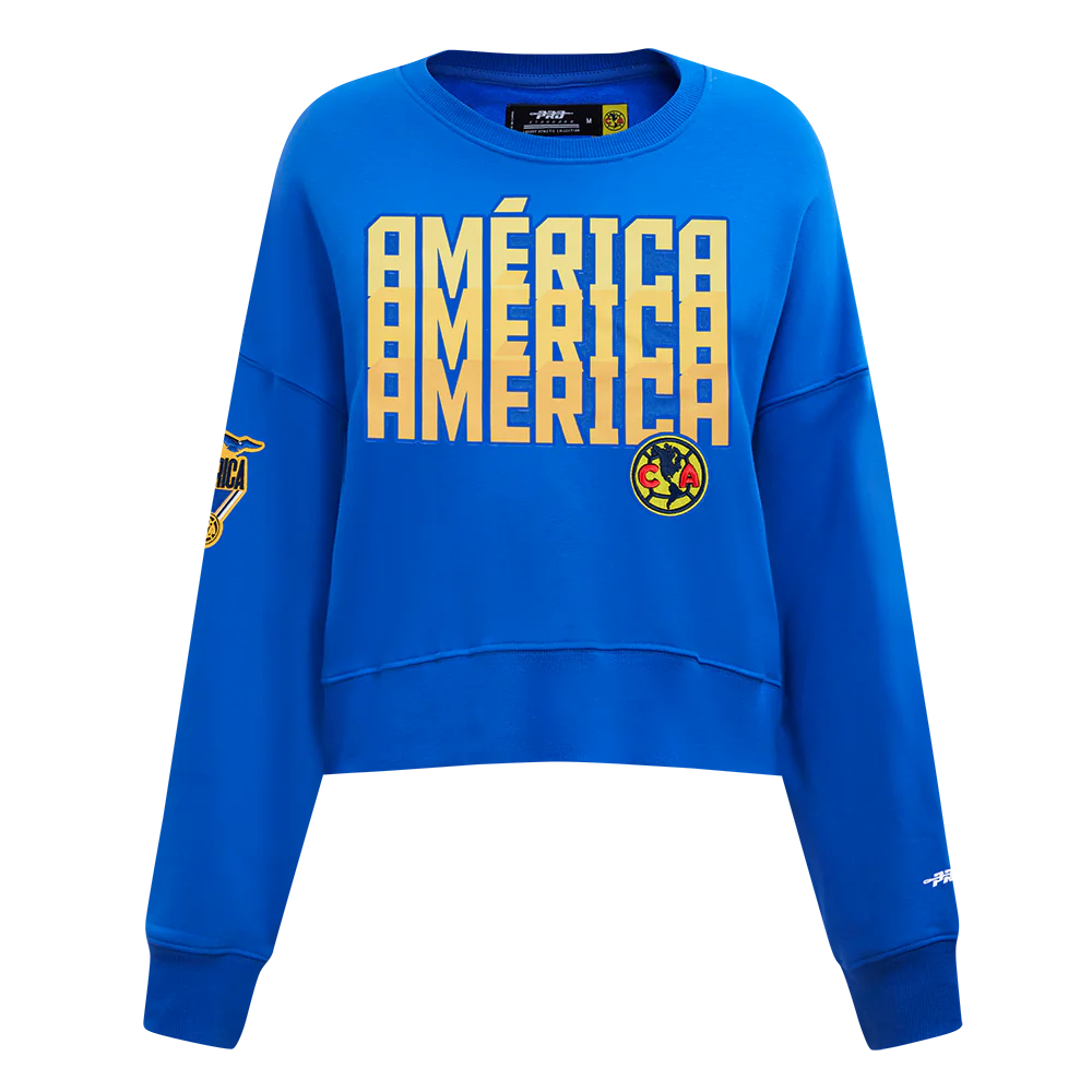 SUDADERA DE CUELLO REDONDO LIGA MX CLUB AMERICA STADIUM PARA MUJER