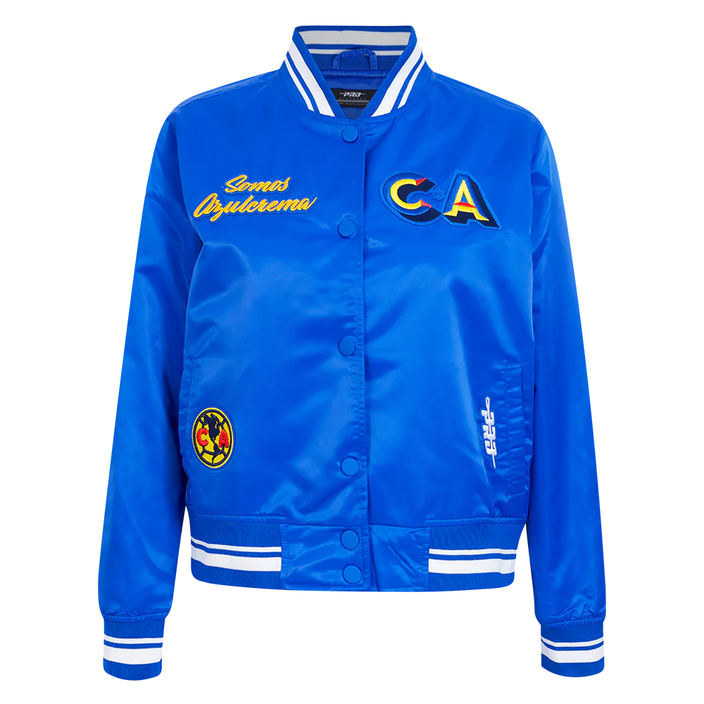 CHAMARRA DE SATÍN LIGA MX CLUB AMERICA STADIUM PARA MUJER