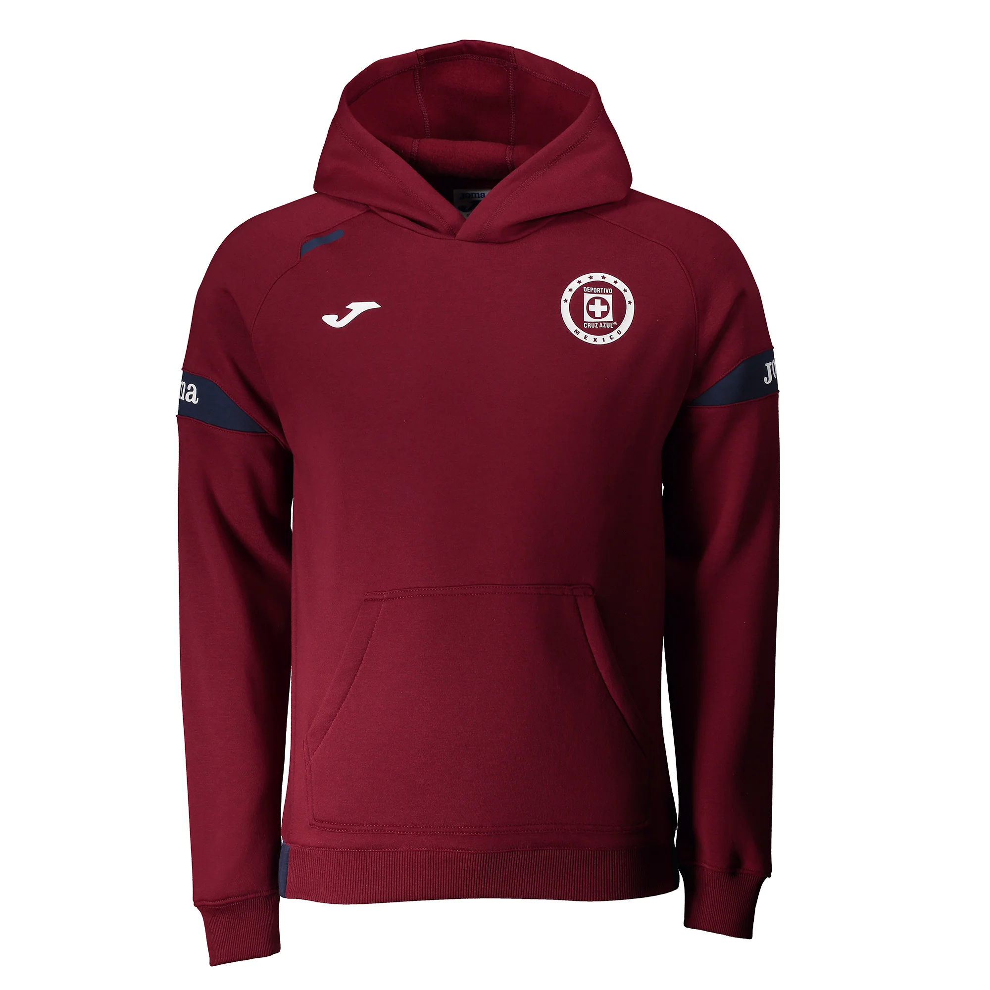 JOMA CRUZ AZUL TRAINING HOODIE- CROSS BLUE/BORDEAUX