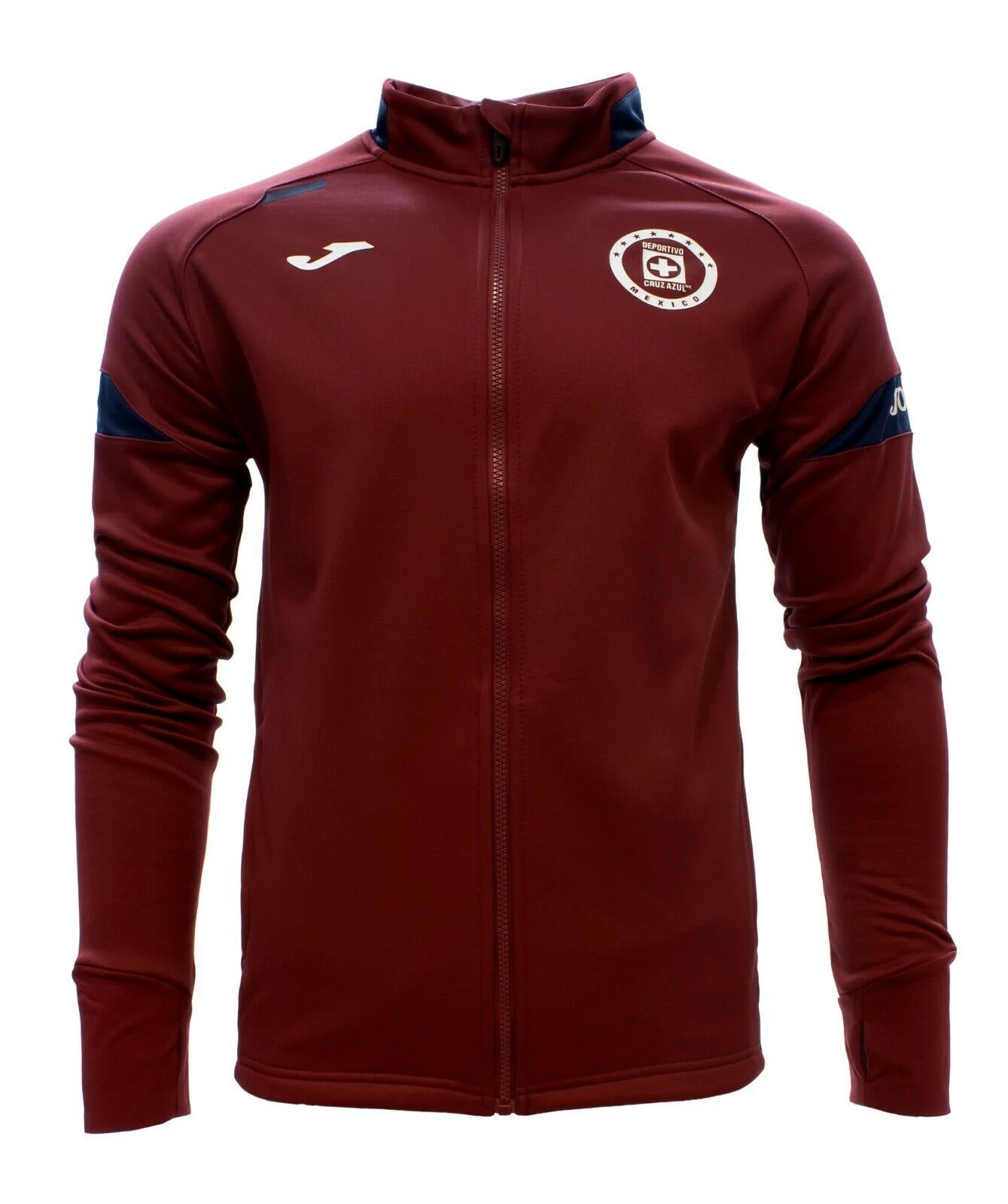 JOMA CRUZ AZUL TRAINING FULL-ZIP JACKET-BURGENDY