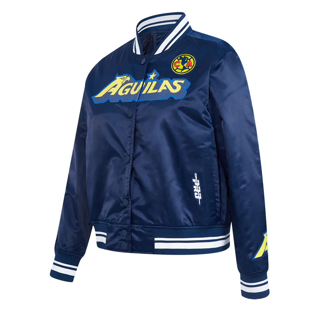 CHAMARRA DE SATÍN LIGA MX CLUB AMERICA STADIUM PARA MUJER