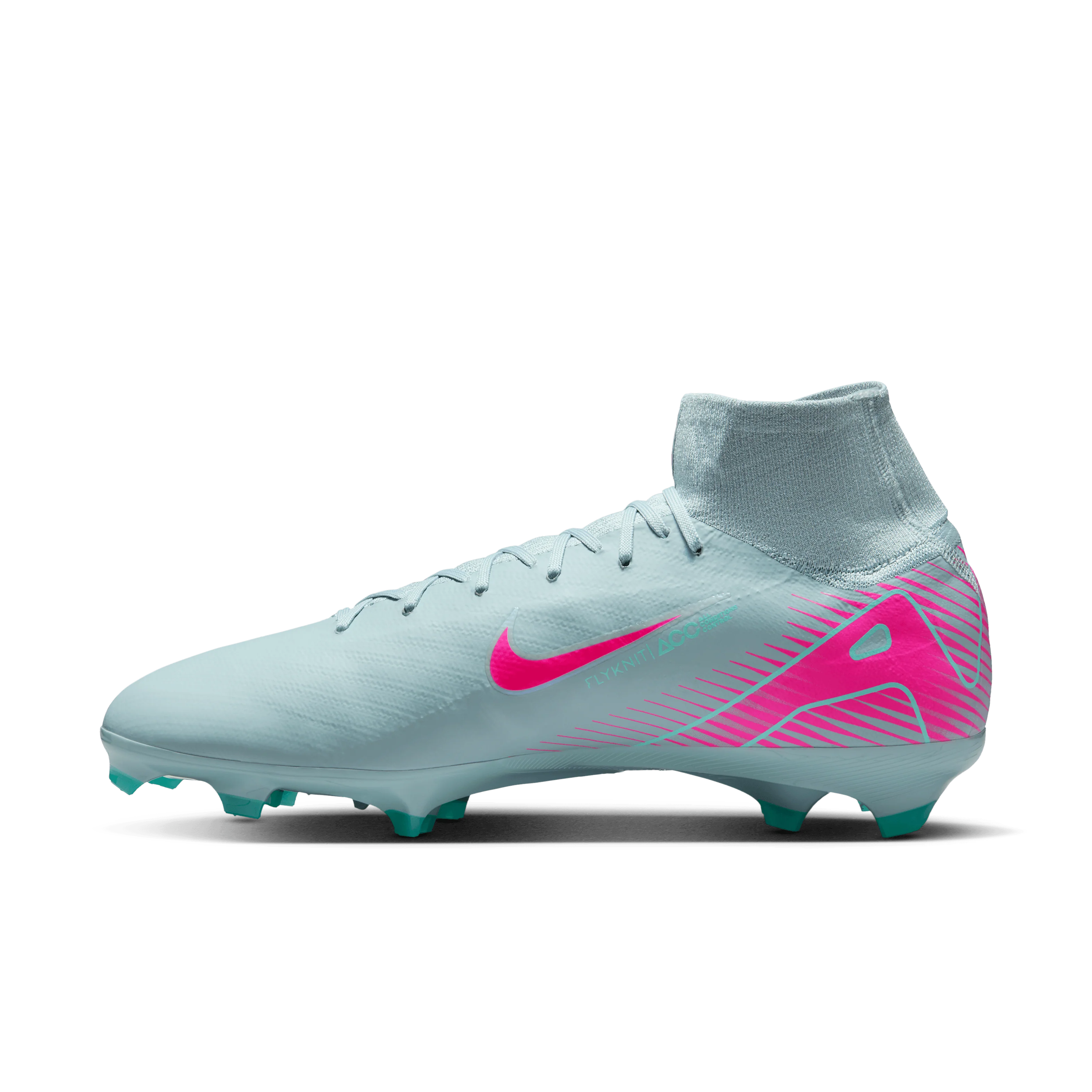 Nike Mercurial Superfly 10 Pro FG High-Top Soccer Cleats-Ocean Cube/Pink Blast