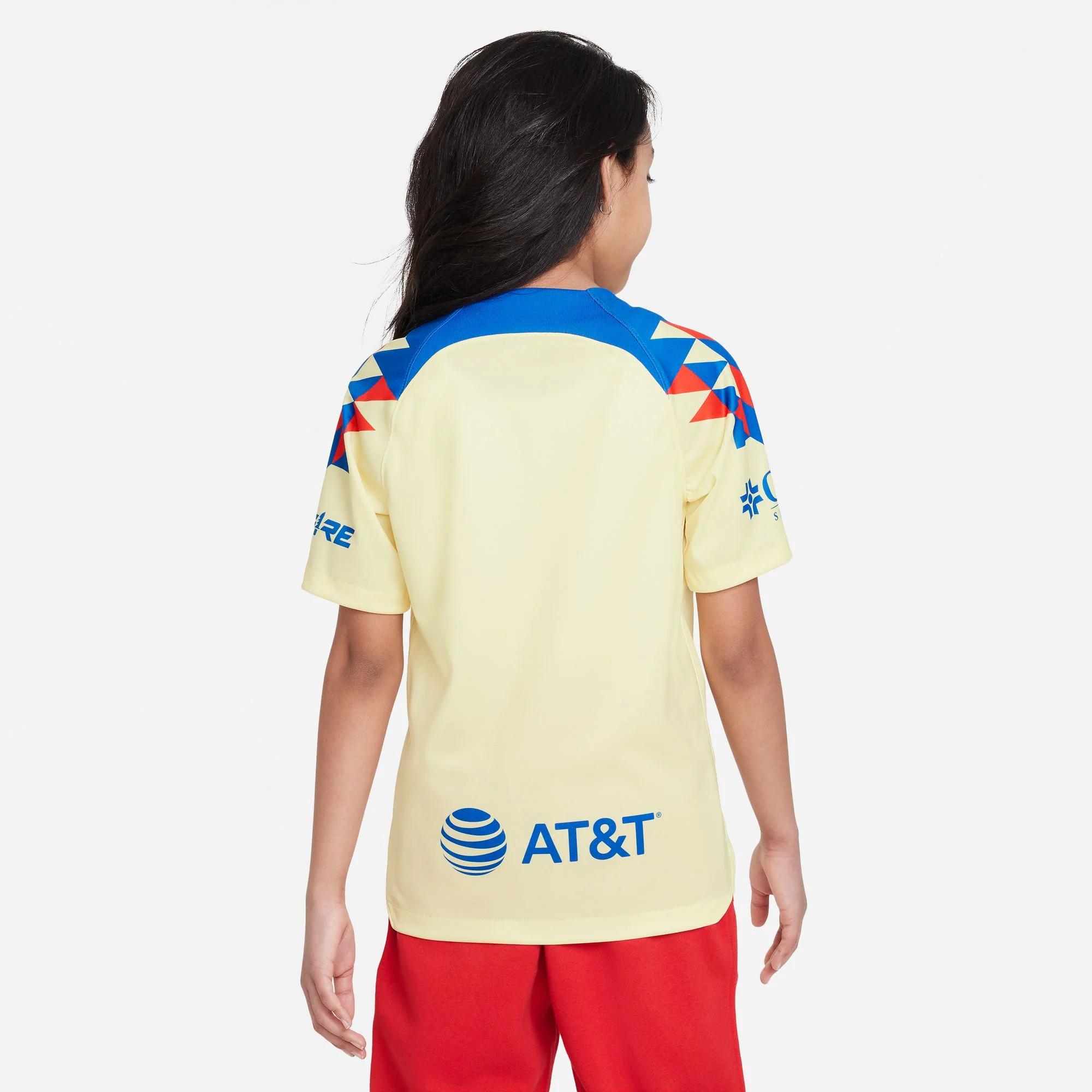 NIKE CLUB AMERICA 2023/24 STADIUM HOME BIG KIDS' DRI-FIT SOCCER JERSEY