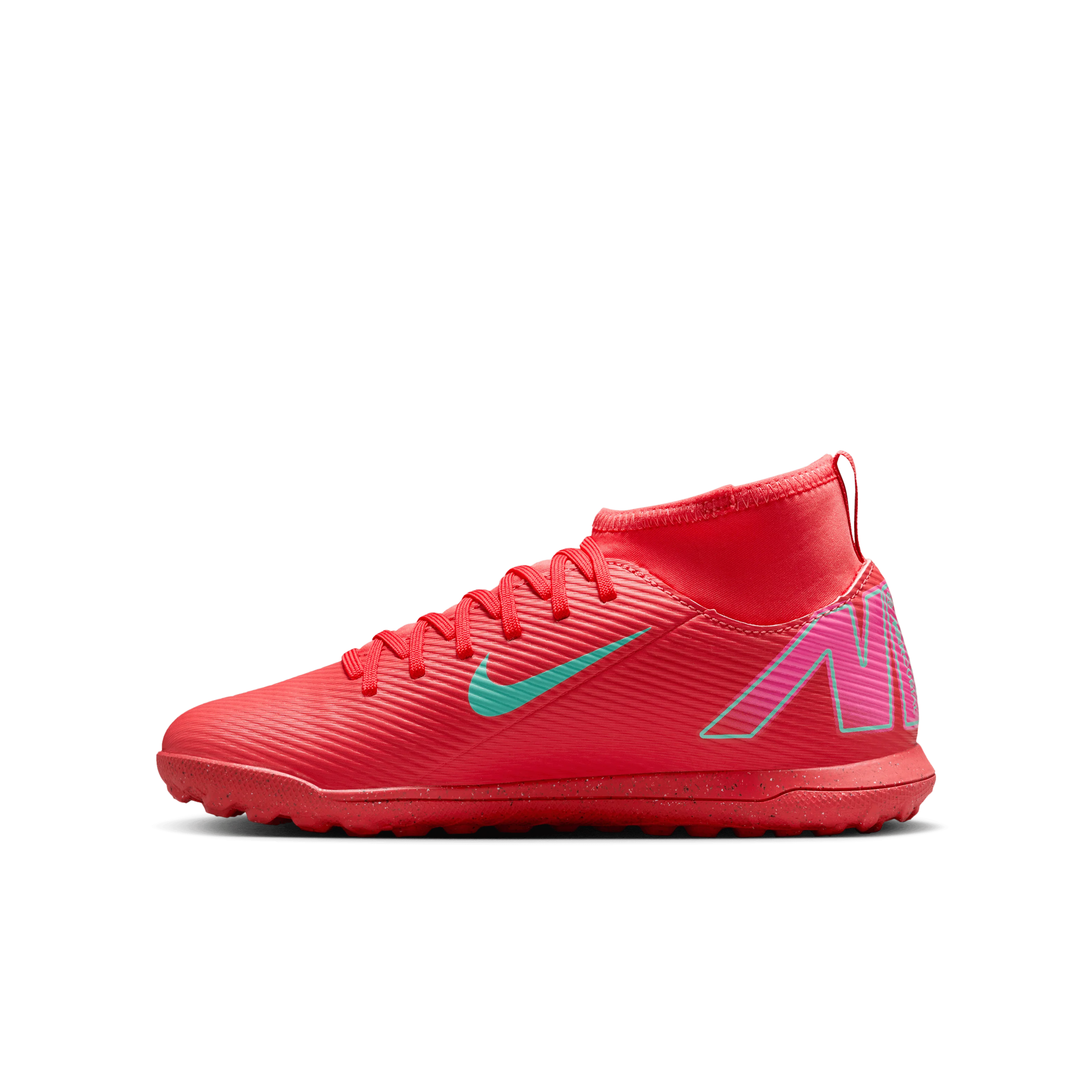 Nike Jr. Mercurial Superfly 10 Club TF-Ember Glow/Aurora Green