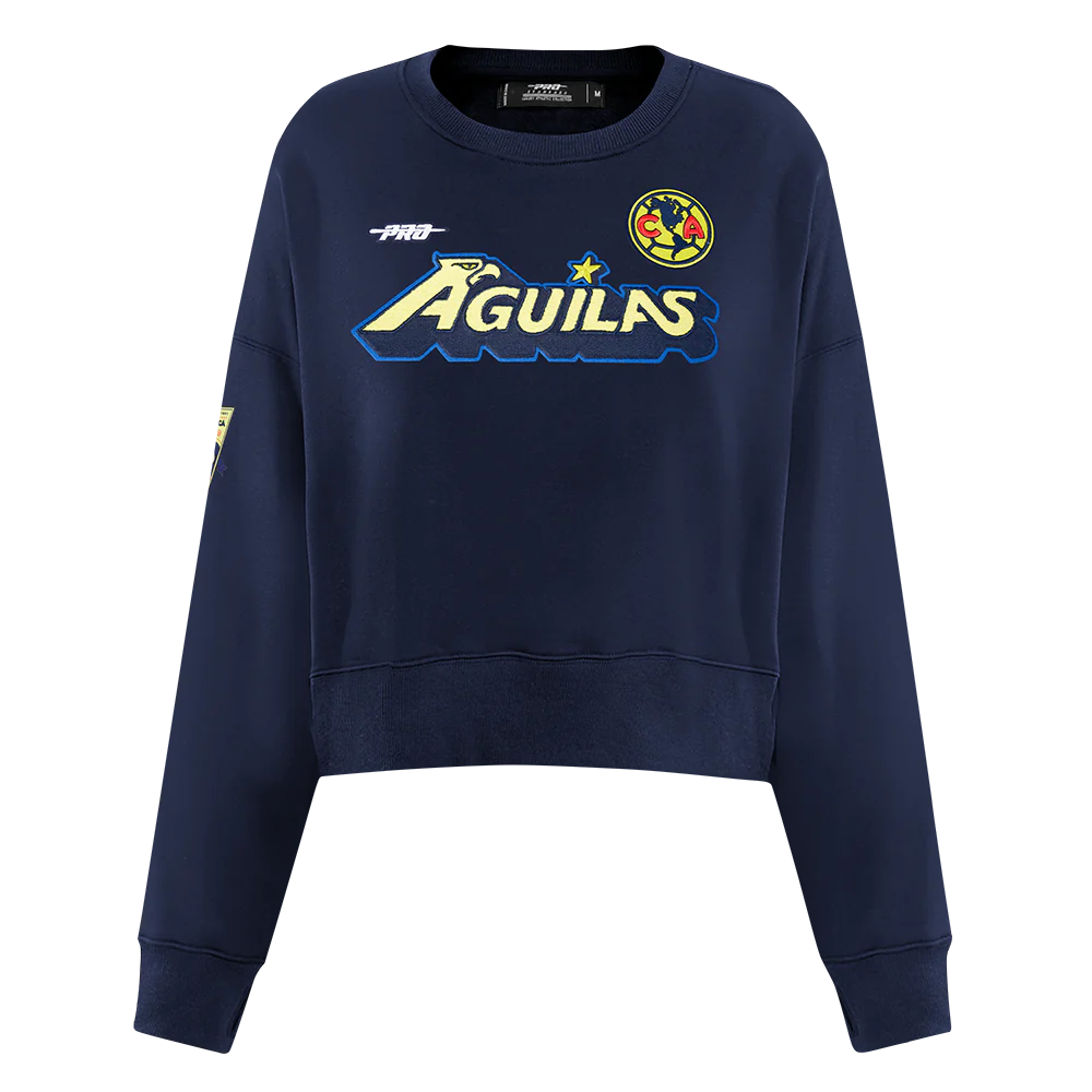 SUDADERA DE CUELLO REDONDO LIGA MX CLUB AMERICA STADIUM PARA MUJER