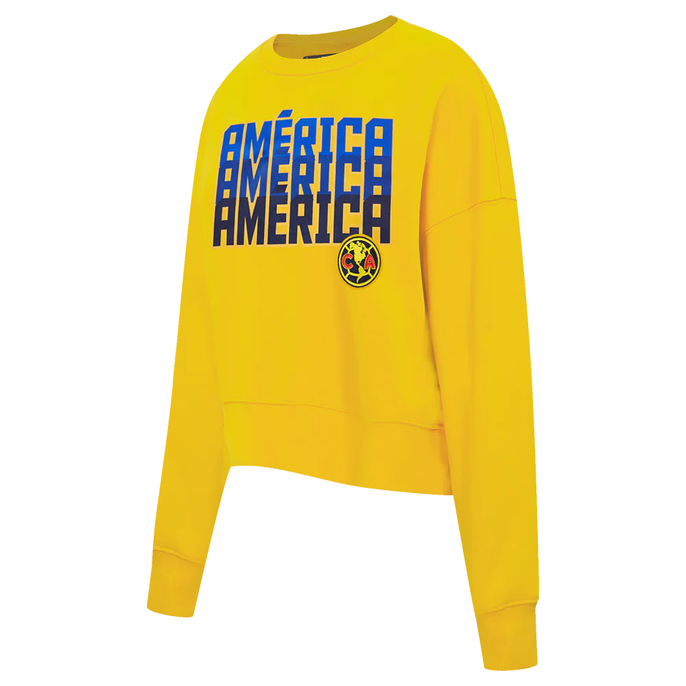 SUDADERA DE CUELLO REDONDO LIGA MX CLUB AMERICA STADIUM PARA MUJER