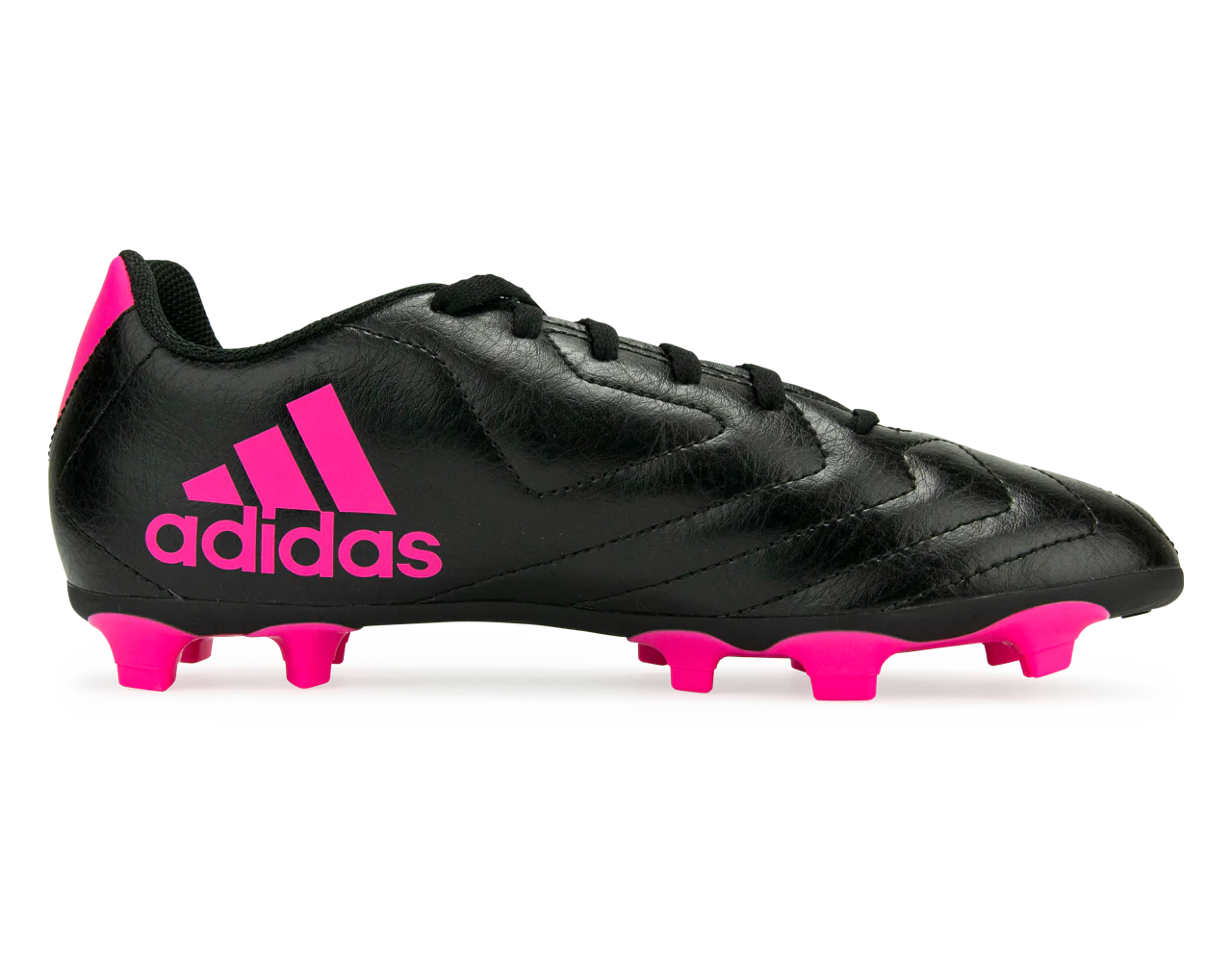 adidas Kids Goletto VII FG Core Black/Shock Pink