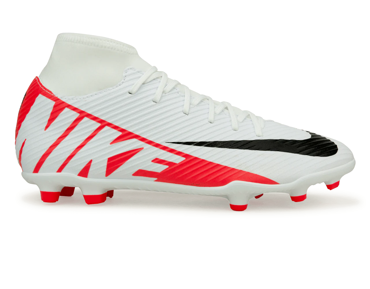 Nike Men's Zoom Mercurial Superfly 9 Club FG/MG White/Red