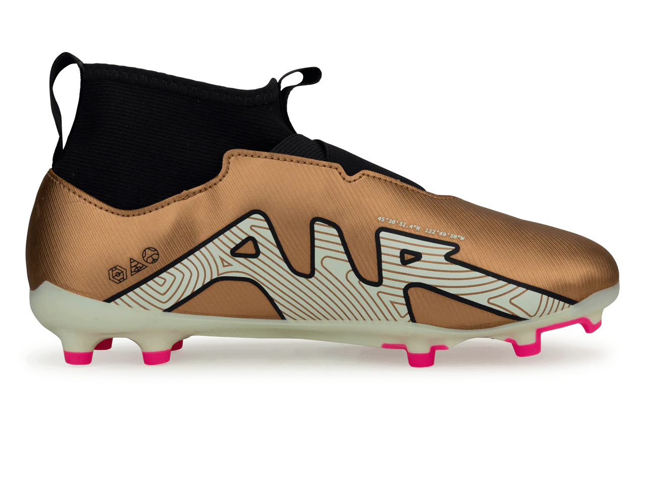 Nike Kids Zoom Mercurial Superfly 9 Academy FG/MG Metallic Copper