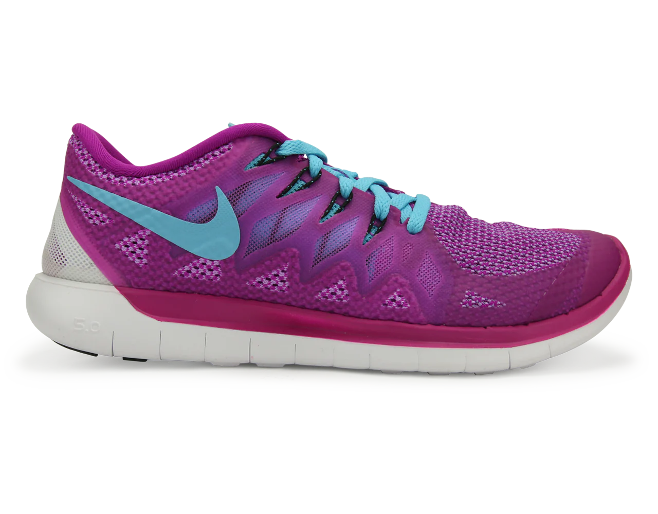 Nike Women's Free 5.0 Running Shoes Fuchsia Flash/Clearwater