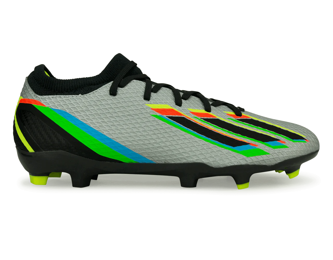 adidas Men's X SpeedPortal.3 FG Silver Metallic/Solar Yellow